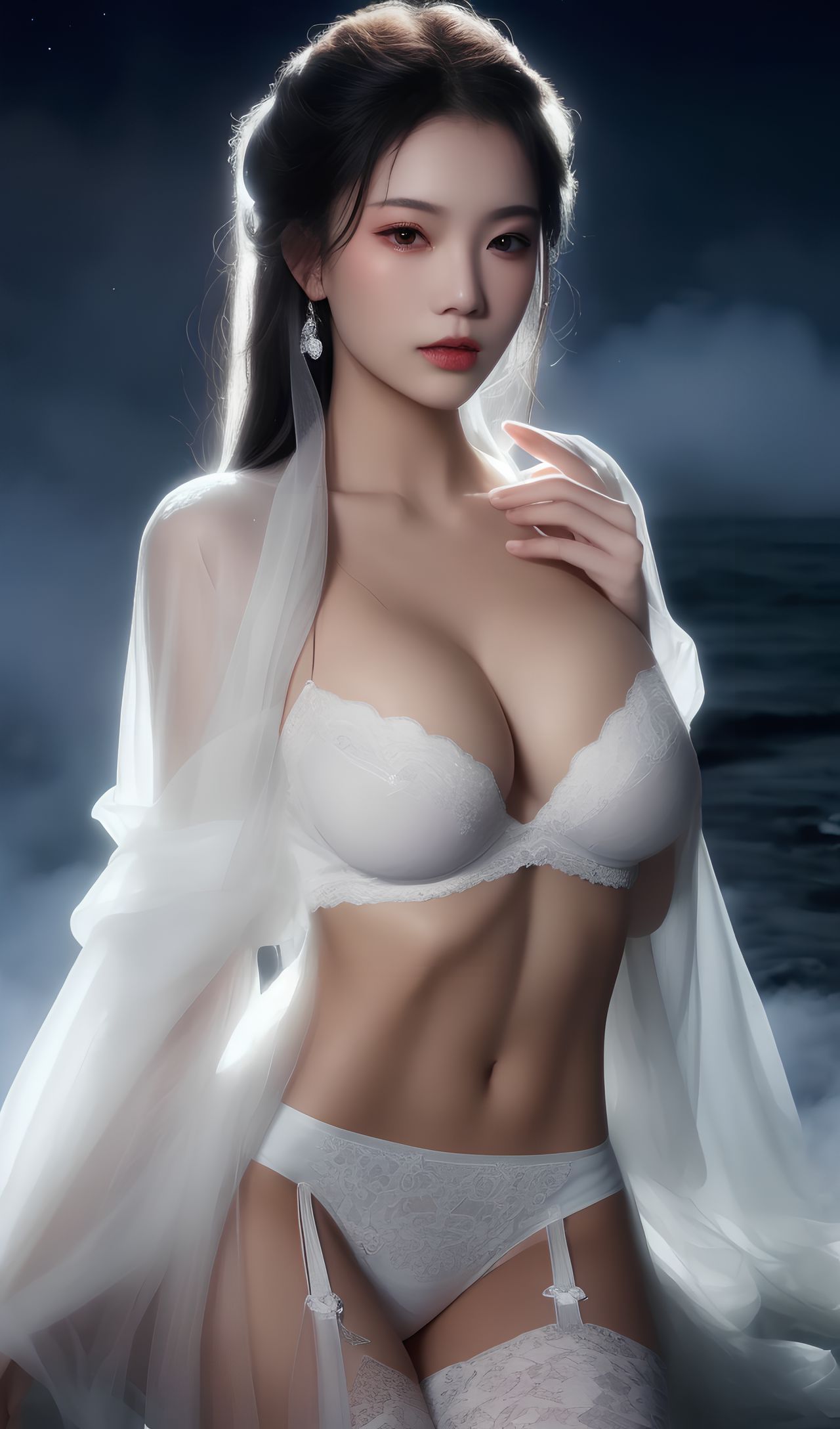 古风情趣装清秀美女