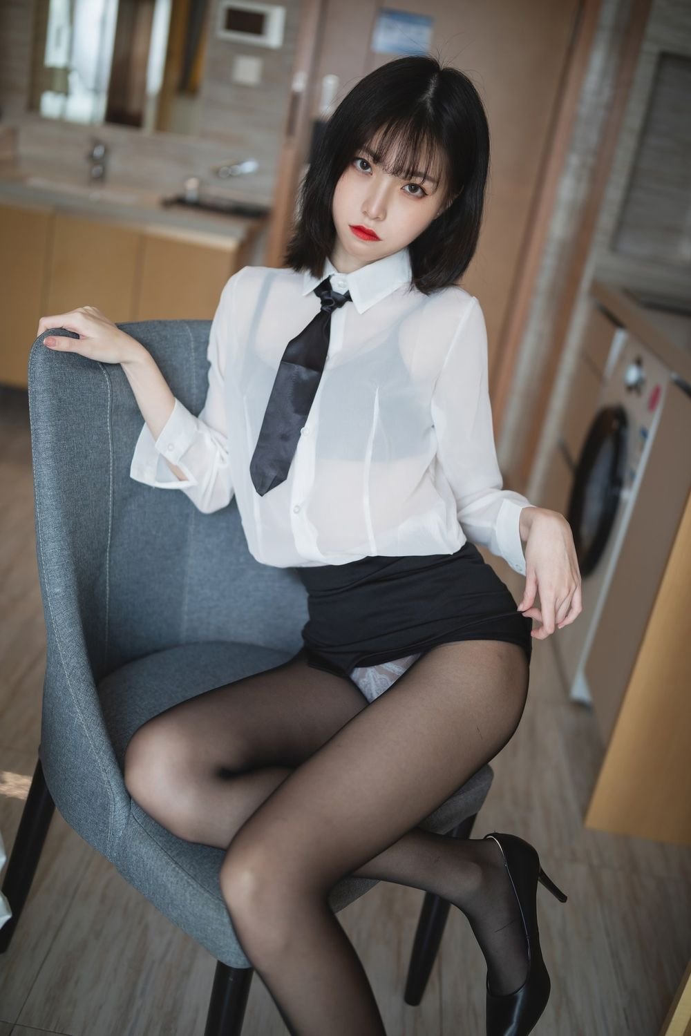 许岚 白衬衫