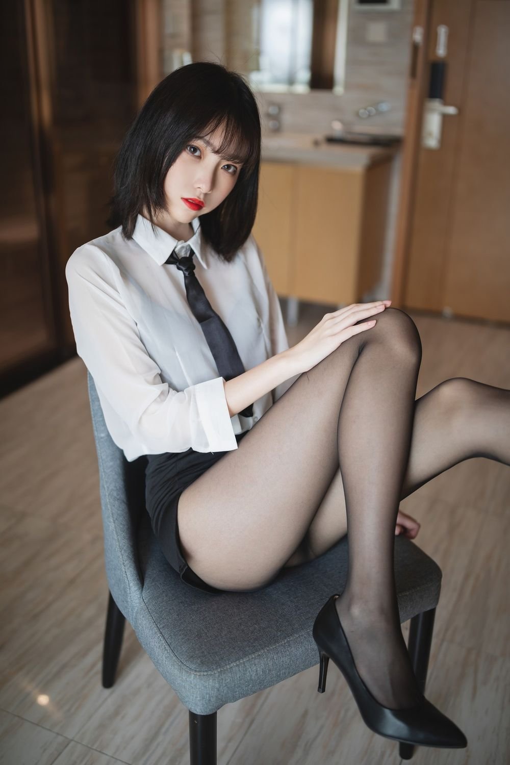许岚 白衬衫
