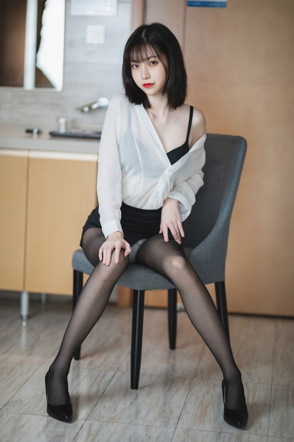 许岚 白衬衫