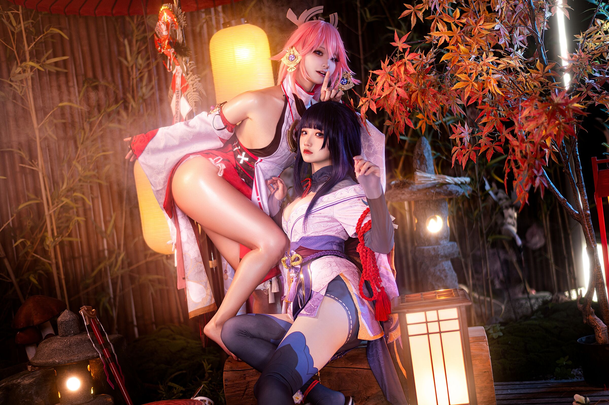 伊喵君_Nya NO.007 伊喵君_Nya & ジンサン - 『原神-鳴神デュオ』 八重&雷神 ダブルハピネス
