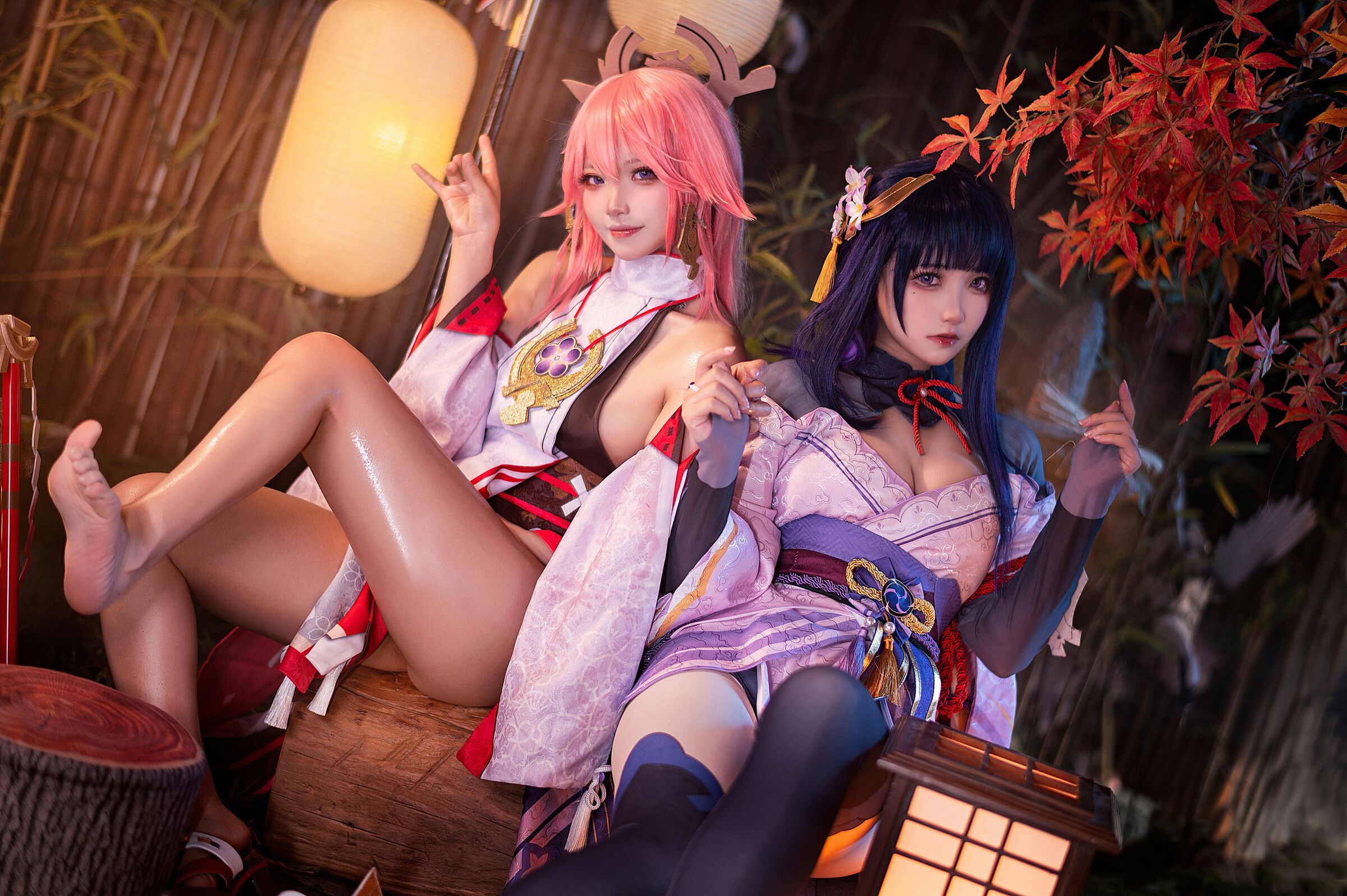 伊喵君_Nya NO.007 伊喵君_Nya & ジンサン - 『原神-鳴神デュオ』 八重&雷神 ダブルハピネス