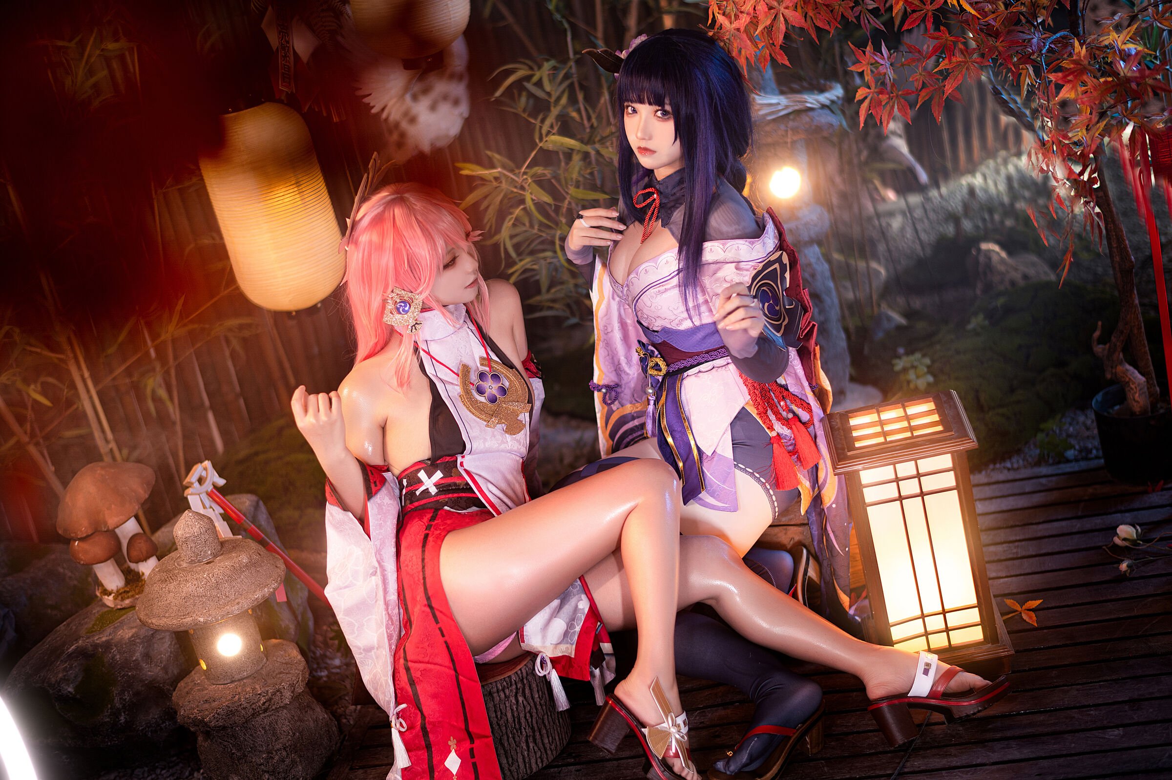 伊喵君_Nya NO.007 伊喵君_Nya & ジンサン - 『原神-鳴神デュオ』 八重&雷神 ダブルハピネス