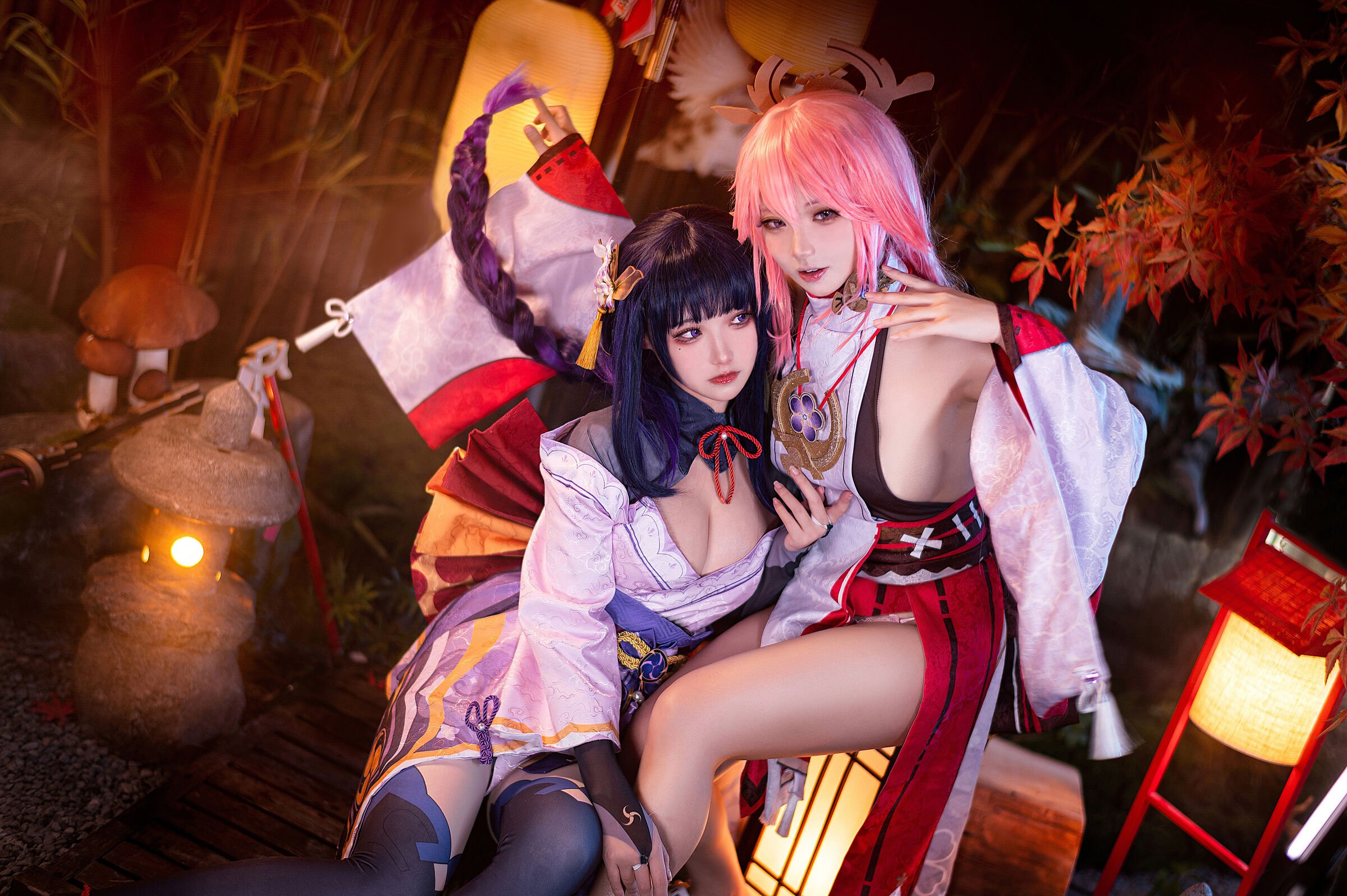 伊喵君_Nya NO.007 伊喵君_Nya & ジンサン - 『原神-鳴神デュオ』 八重&雷神 ダブルハピネス