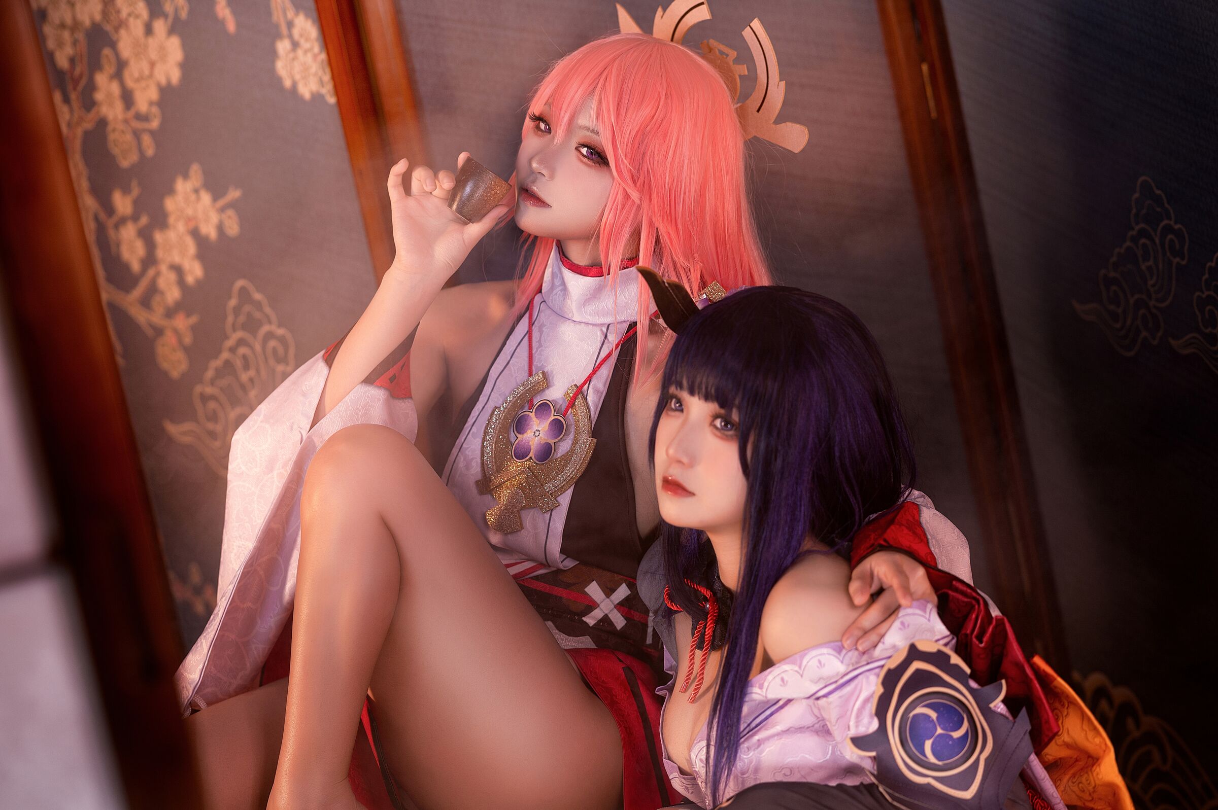 伊喵君_Nya NO.007 伊喵君_Nya & ジンサン - 『原神-鳴神デュオ』 八重&雷神 ダブルハピネス