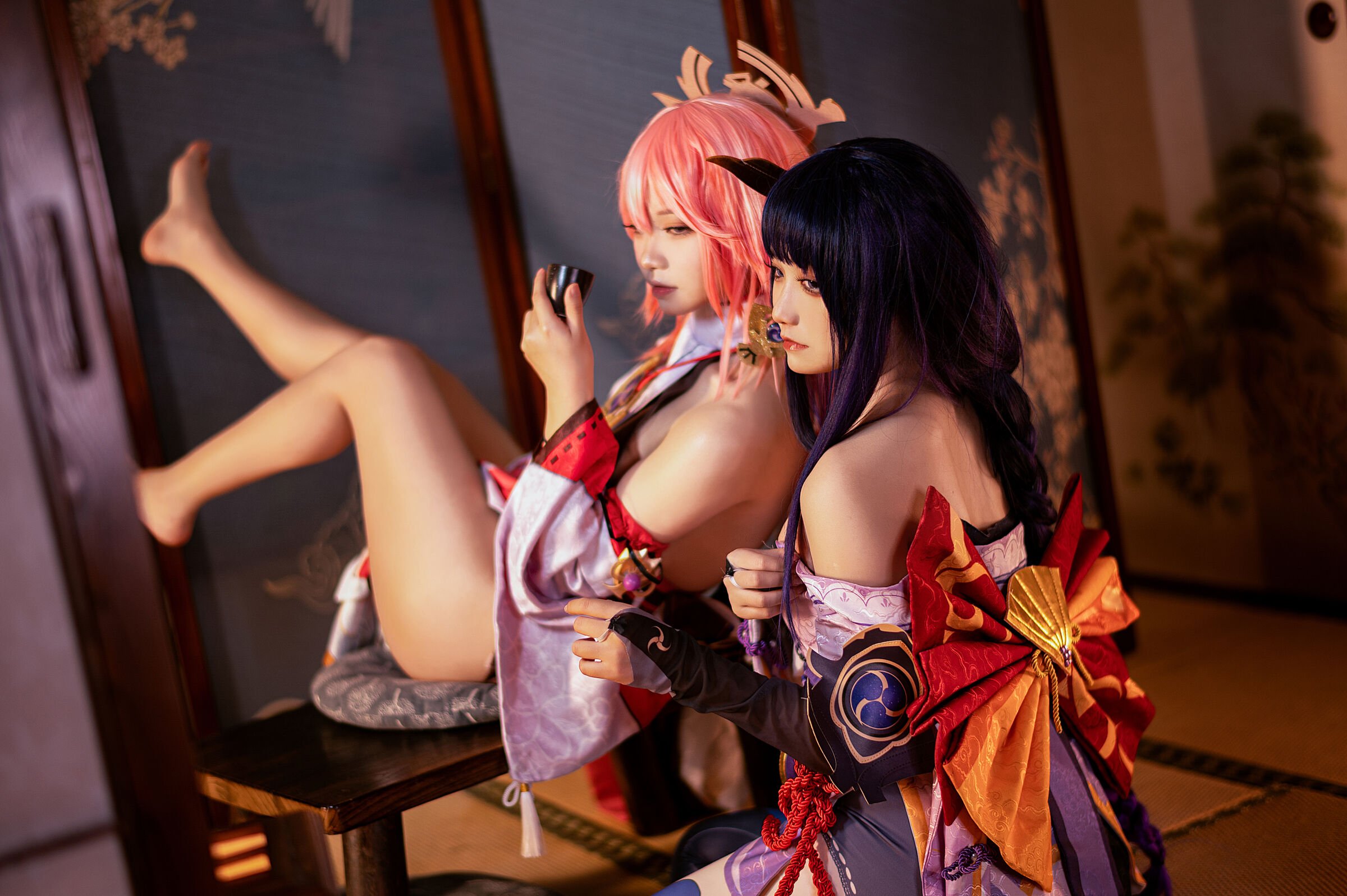 伊喵君_Nya NO.007 伊喵君_Nya & ジンサン - 『原神-鳴神デュオ』 八重&雷神 ダブルハピネス