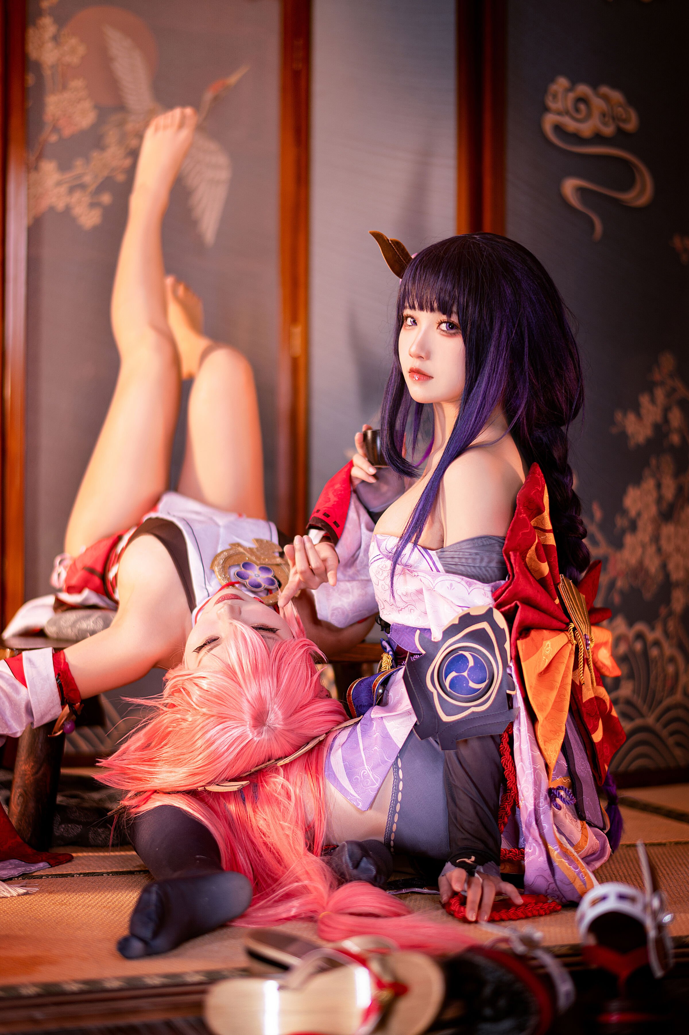 伊喵君_Nya NO.007 伊喵君_Nya & ジンサン - 『原神-鳴神デュオ』 八重&雷神 ダブルハピネス