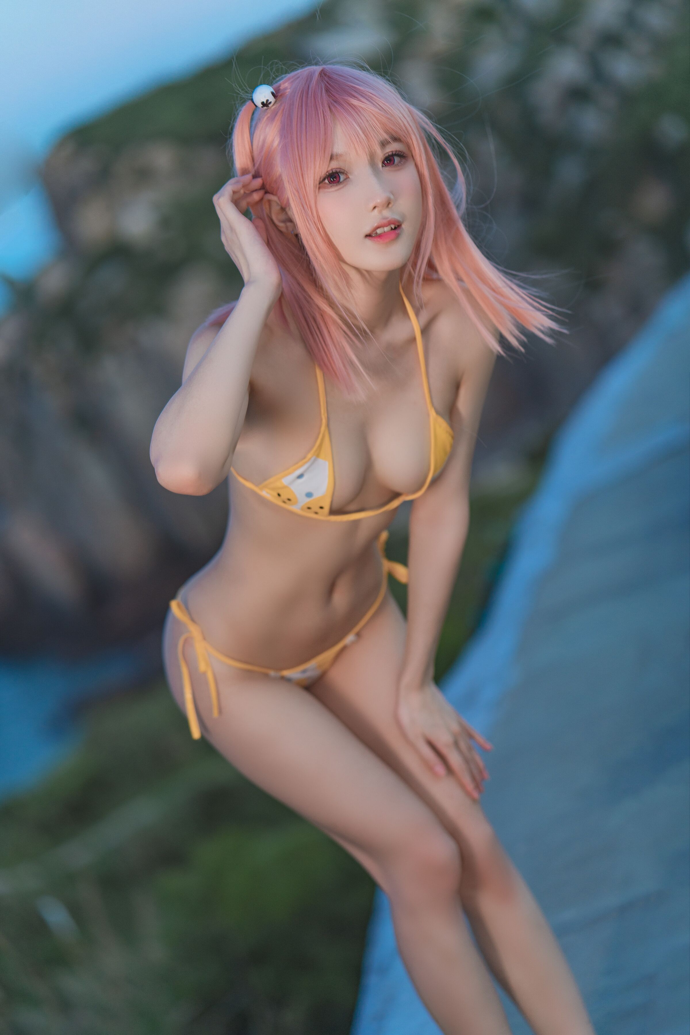 A Bao is also a bunny girl; Dead or Alive collaboration with Azur Lane; Sui Xiang swimsuit.