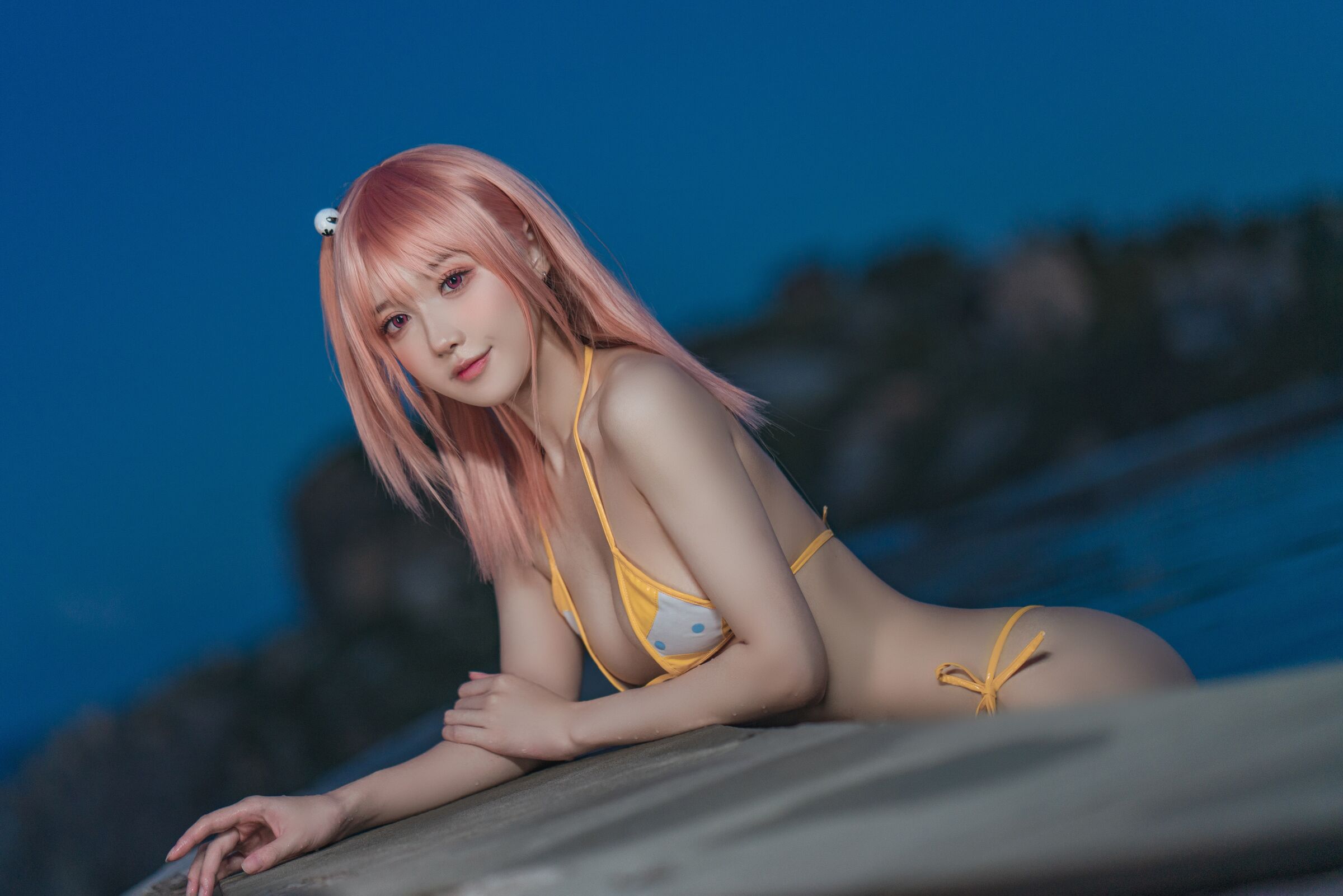 A Bao is also a bunny girl; Dead or Alive collaboration with Azur Lane; Sui Xiang swimsuit.