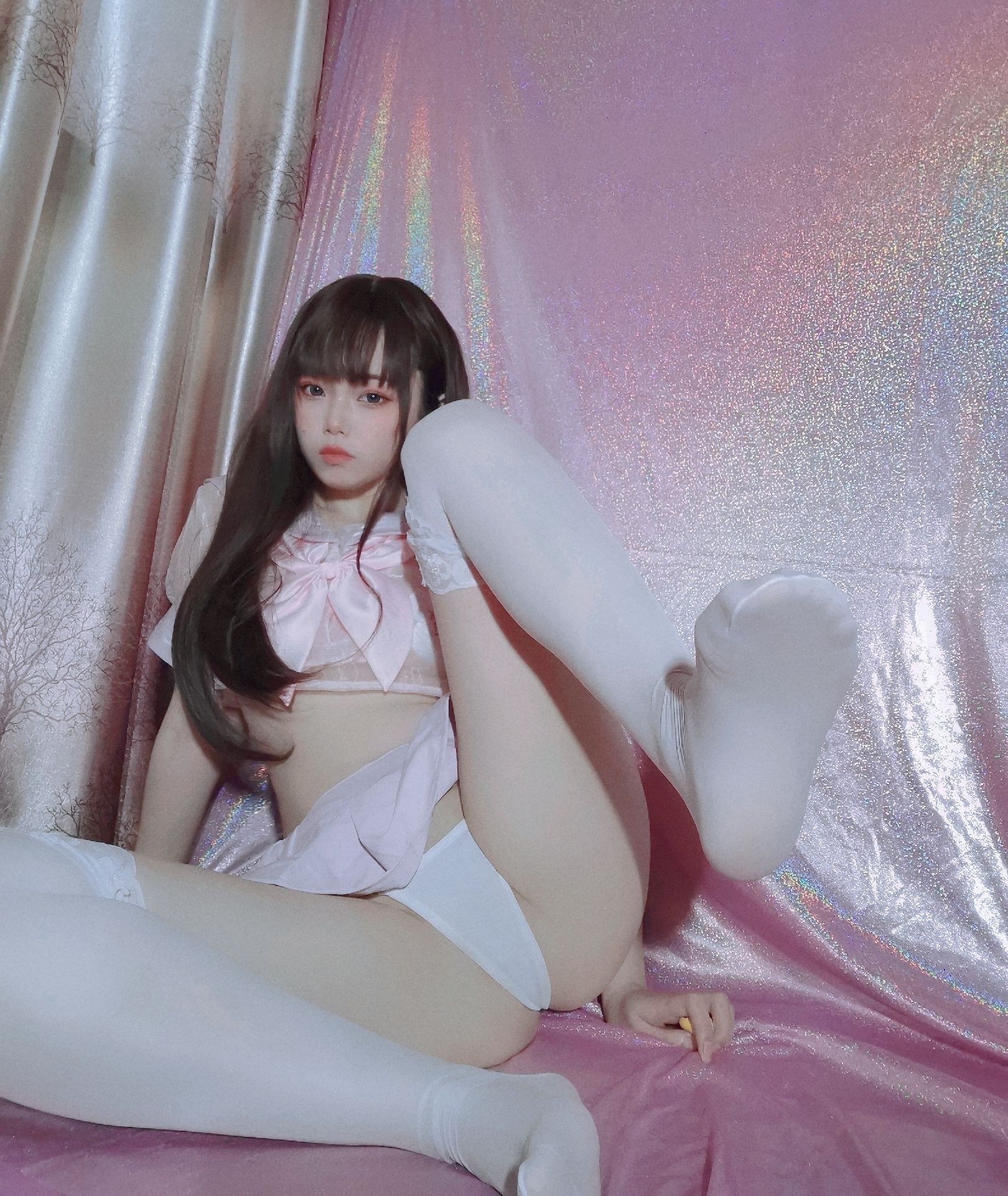 [七月喵子] 粉嫩水手服