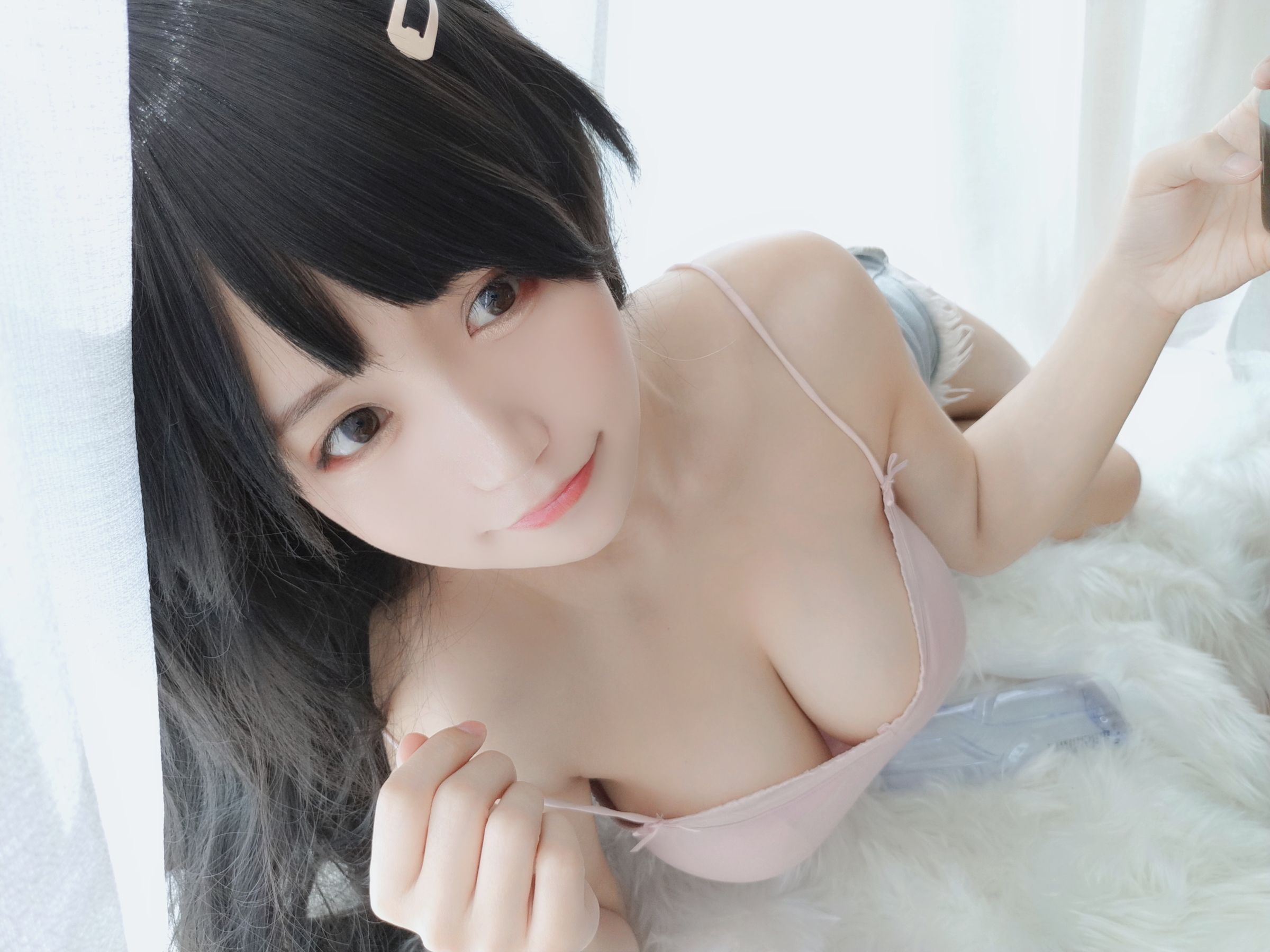 [小仓千代w] 粉色吊带