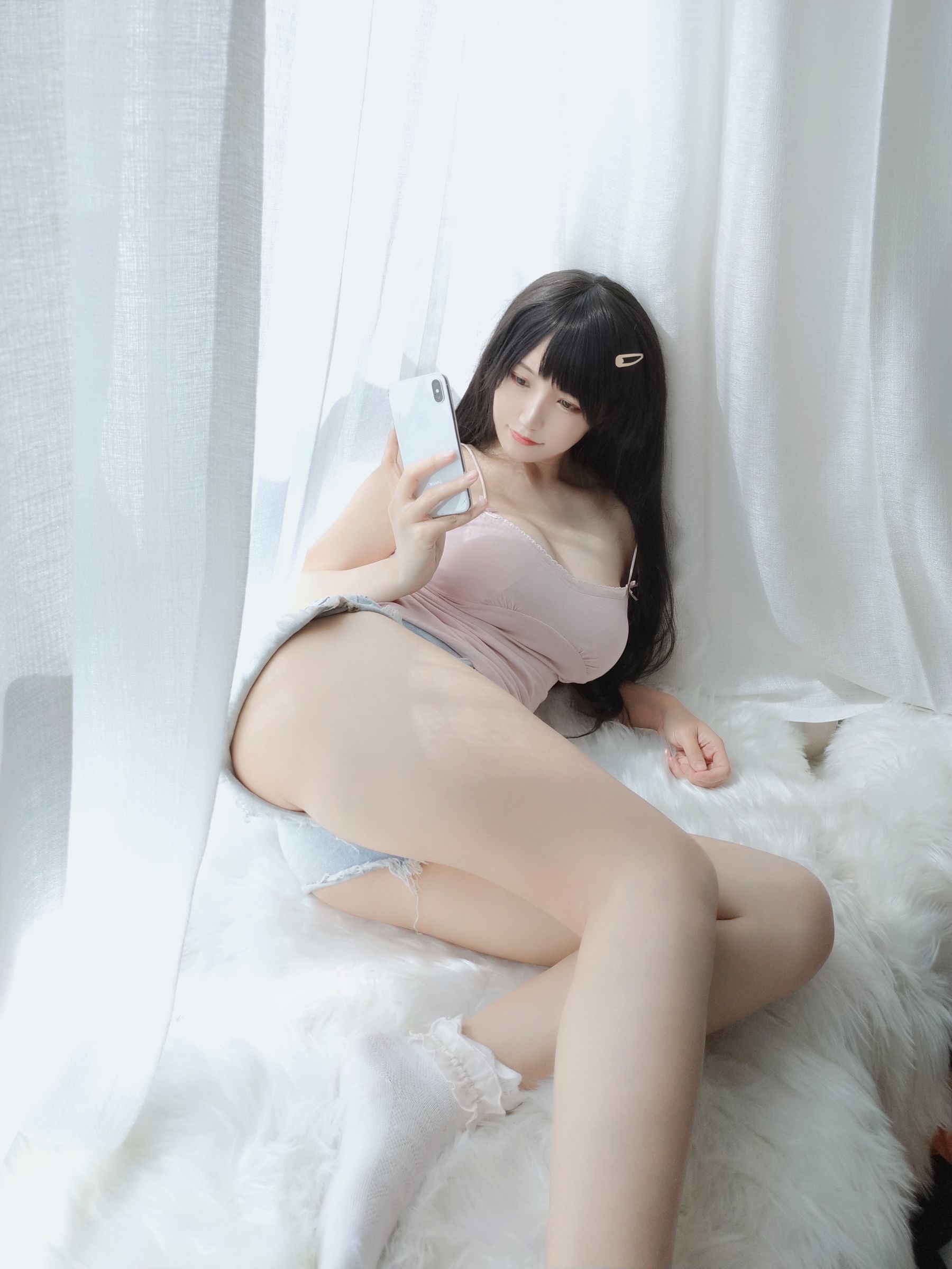 [小仓千代w] 粉色吊带