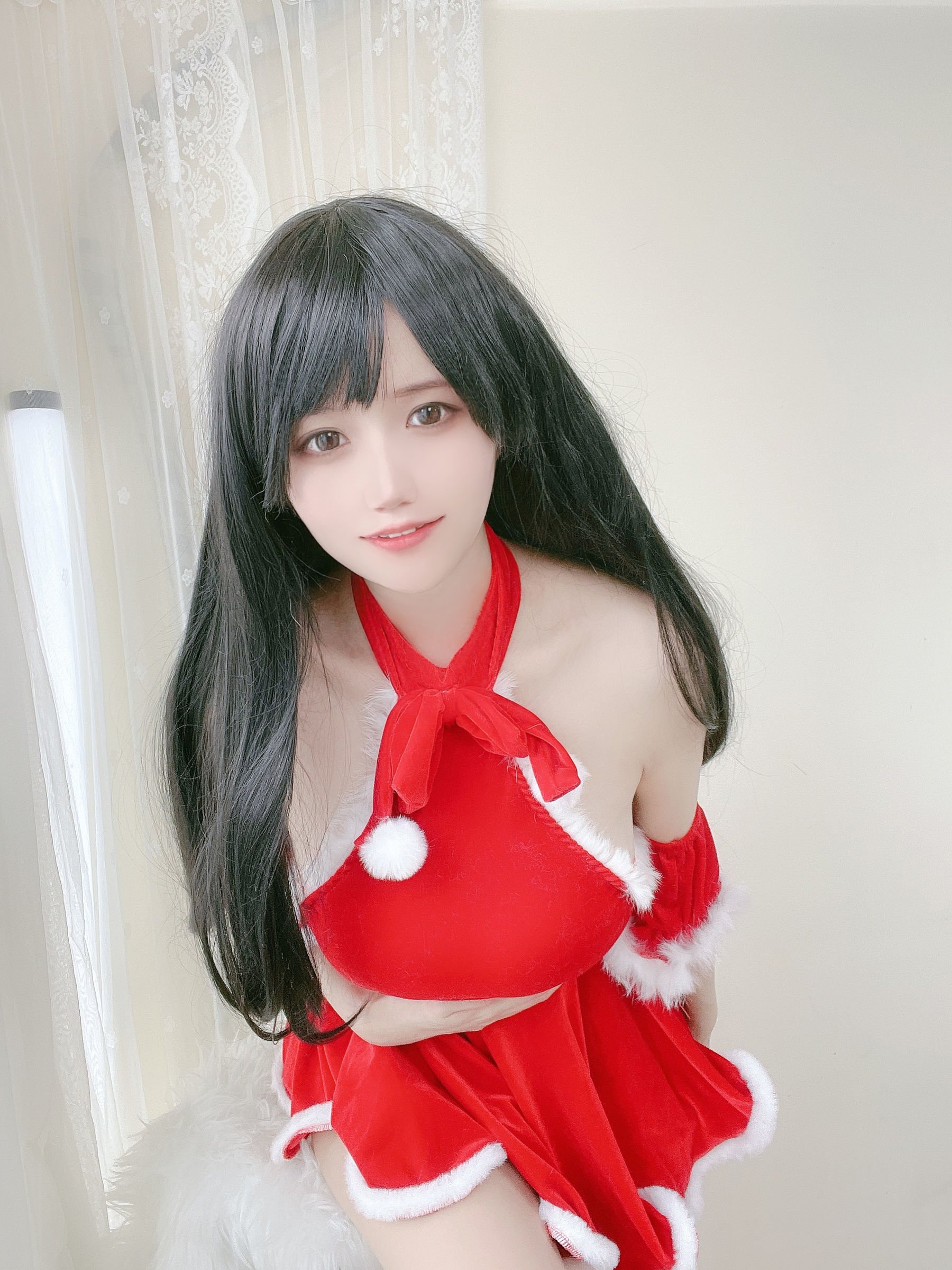 [小仓千代w] 红色圣诞礼物裙