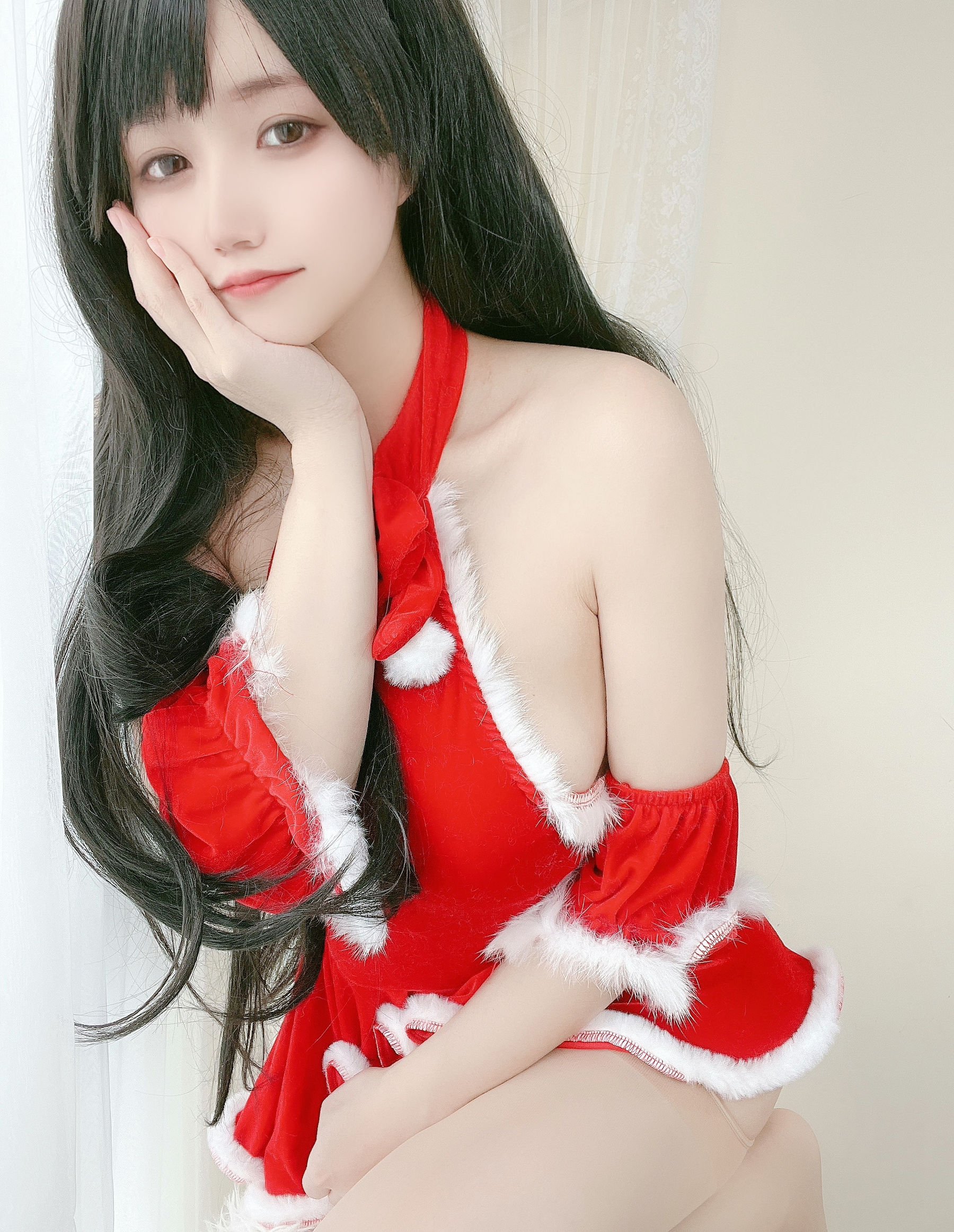 [小仓千代w] 红色圣诞礼物裙