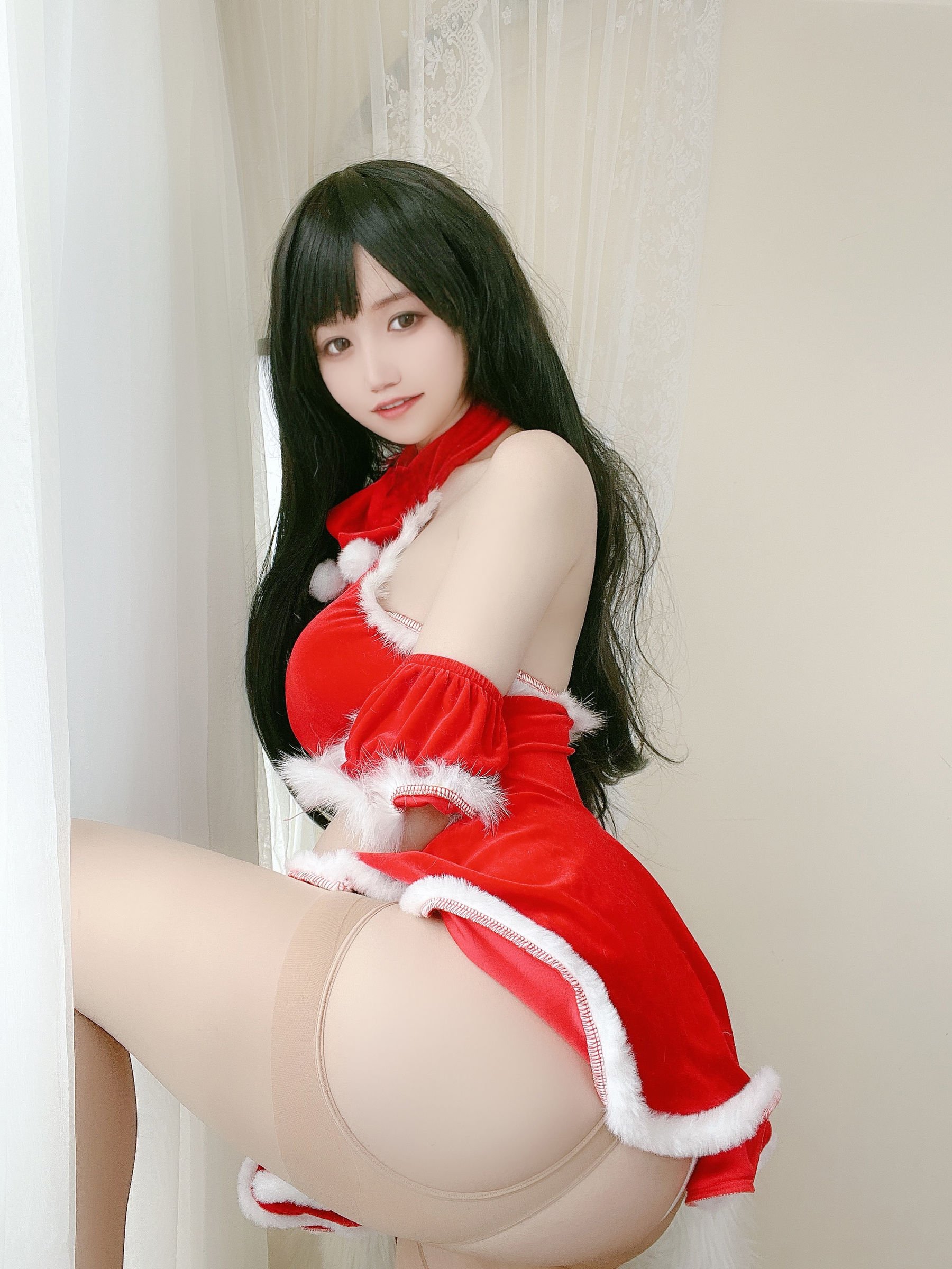[小仓千代w] 红色圣诞礼物裙