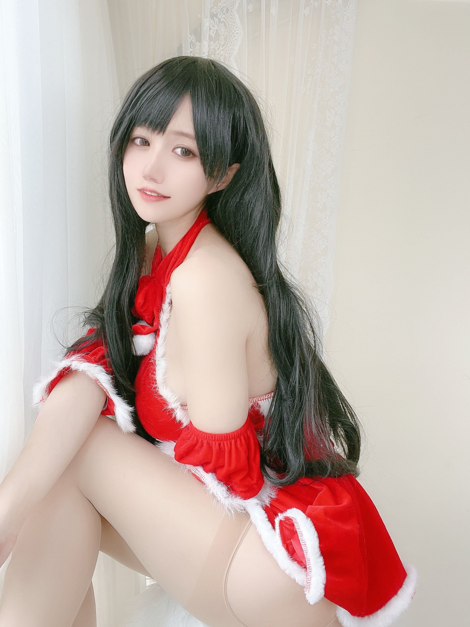 [小仓千代w] 红色圣诞礼物裙