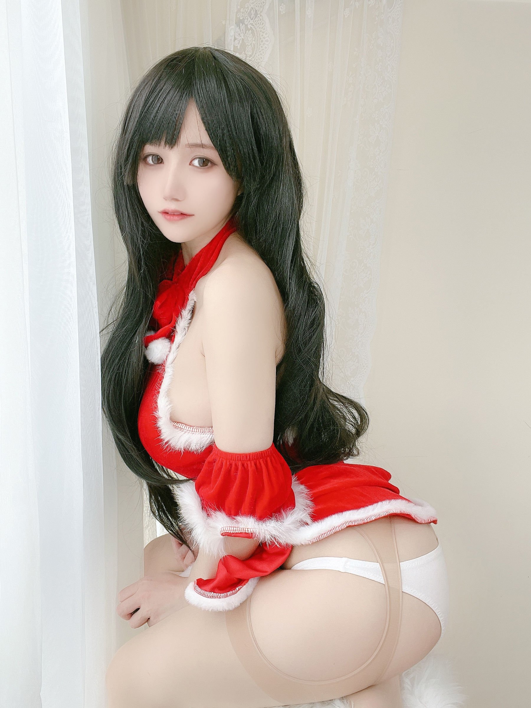 [小仓千代w] 红色圣诞礼物裙