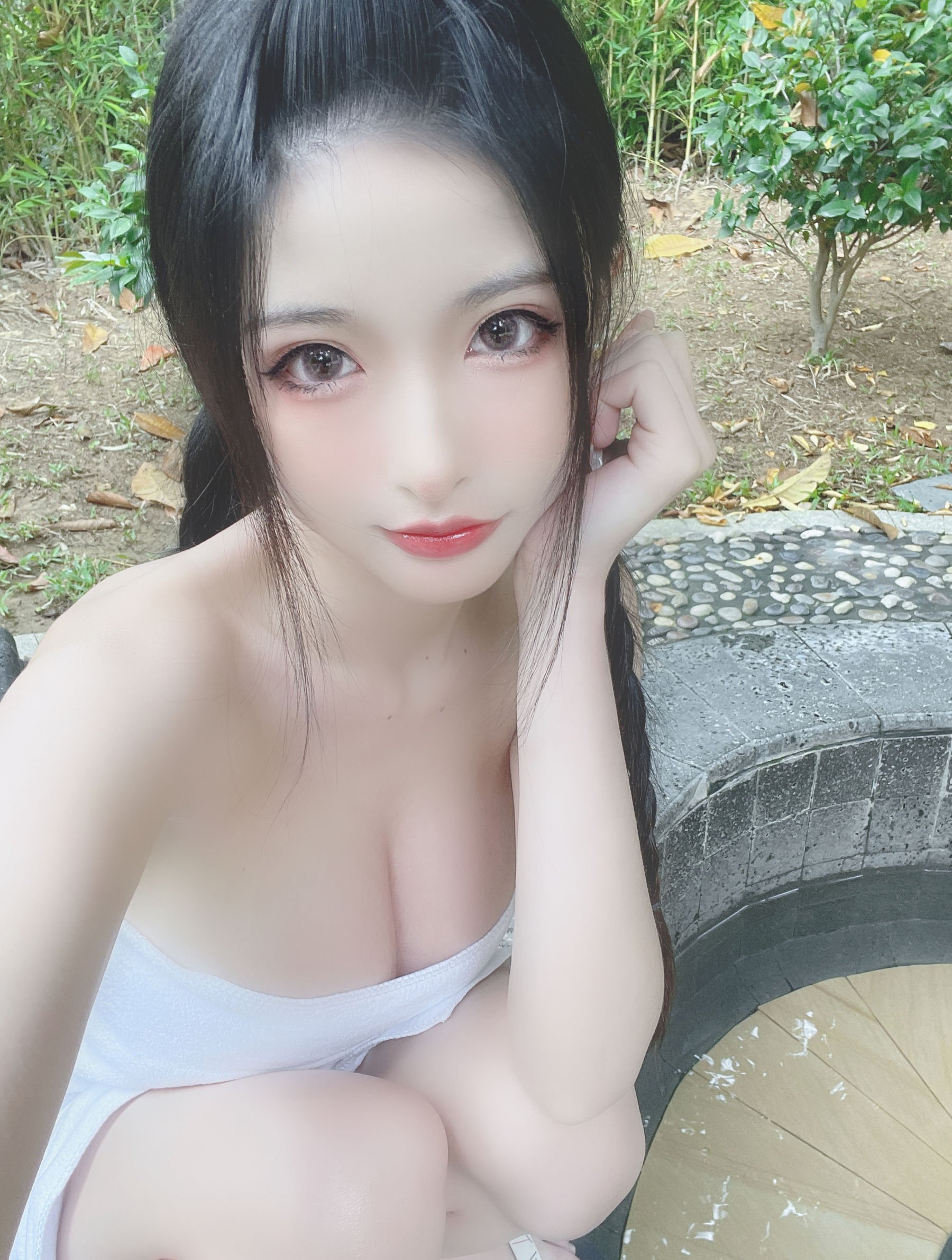 [清水由乃] 温泉浴巾