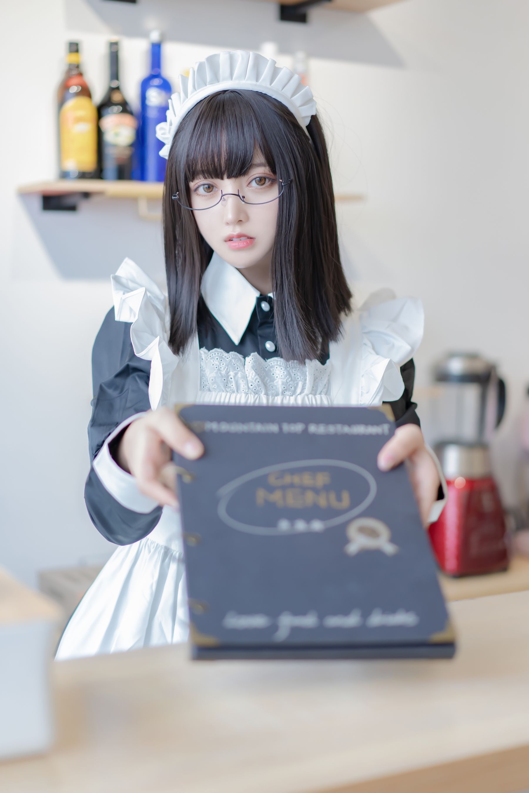Expired Rice Noodles Meow] Maid Long Skirt