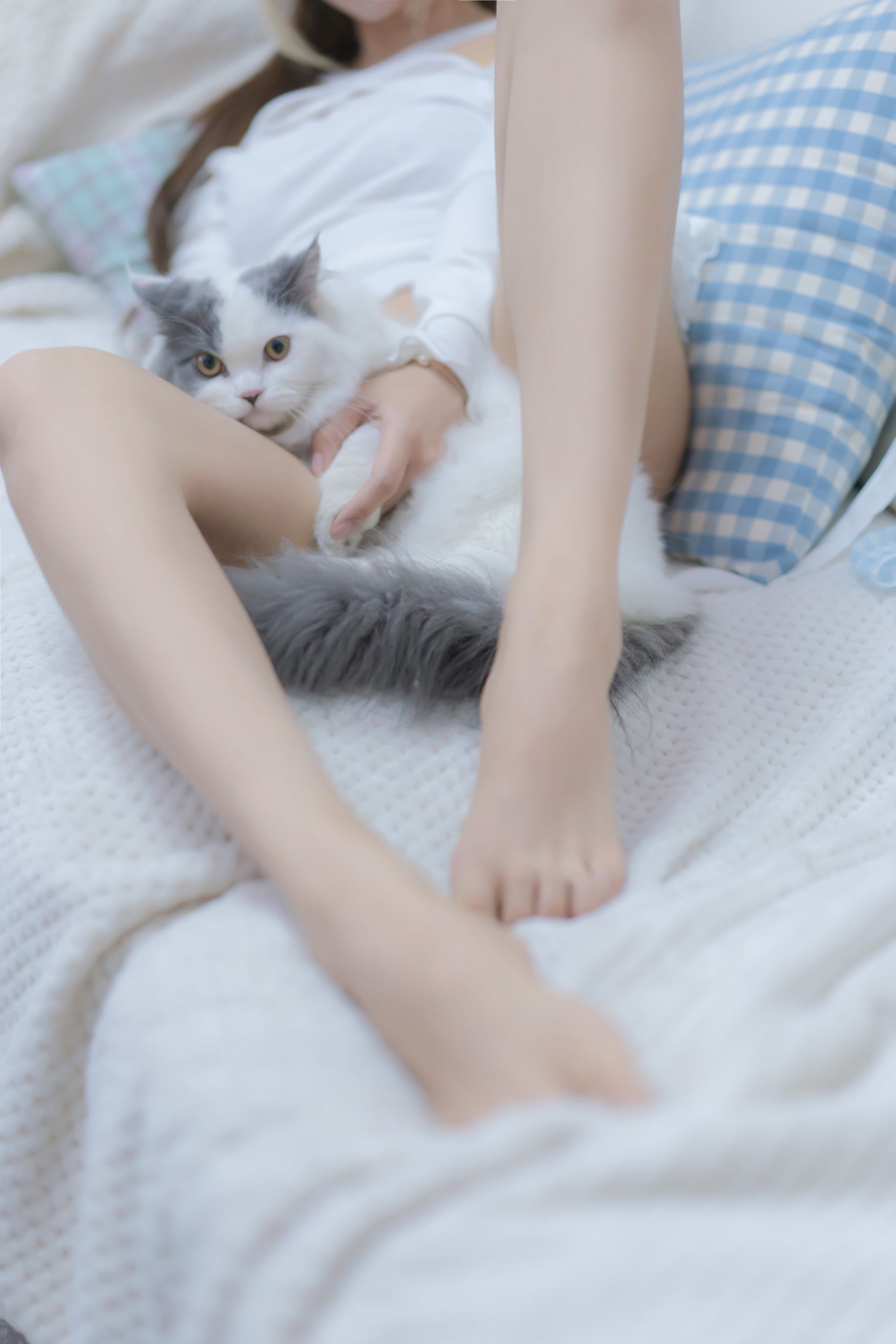 [过期米线线喵] 我和猫写真套图