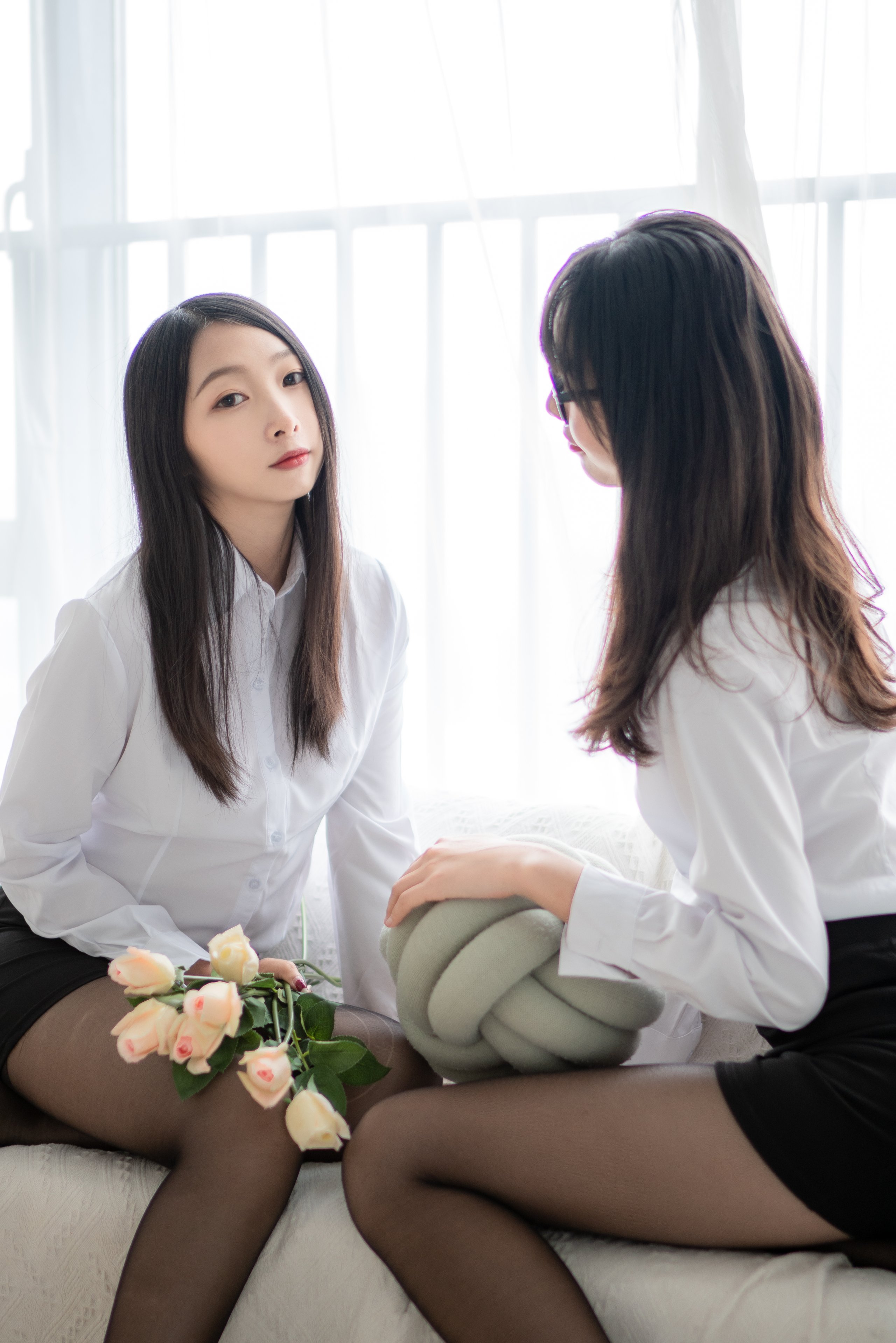 西呱呀呀呀 黑絲雙人百合