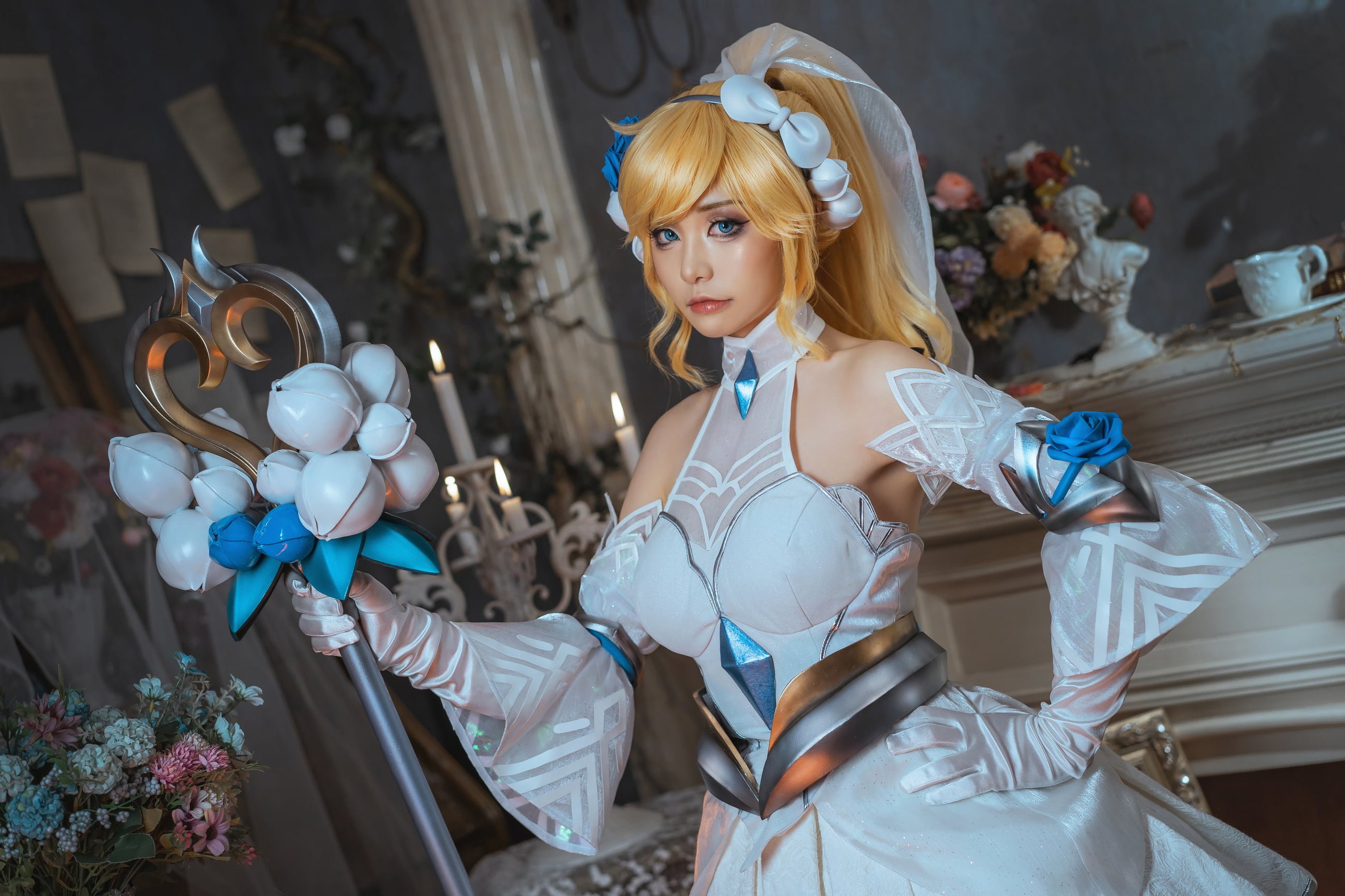 Explosive Machine Girl Meow Xiao Ji] League of Legends - Lux Crystal Rose
