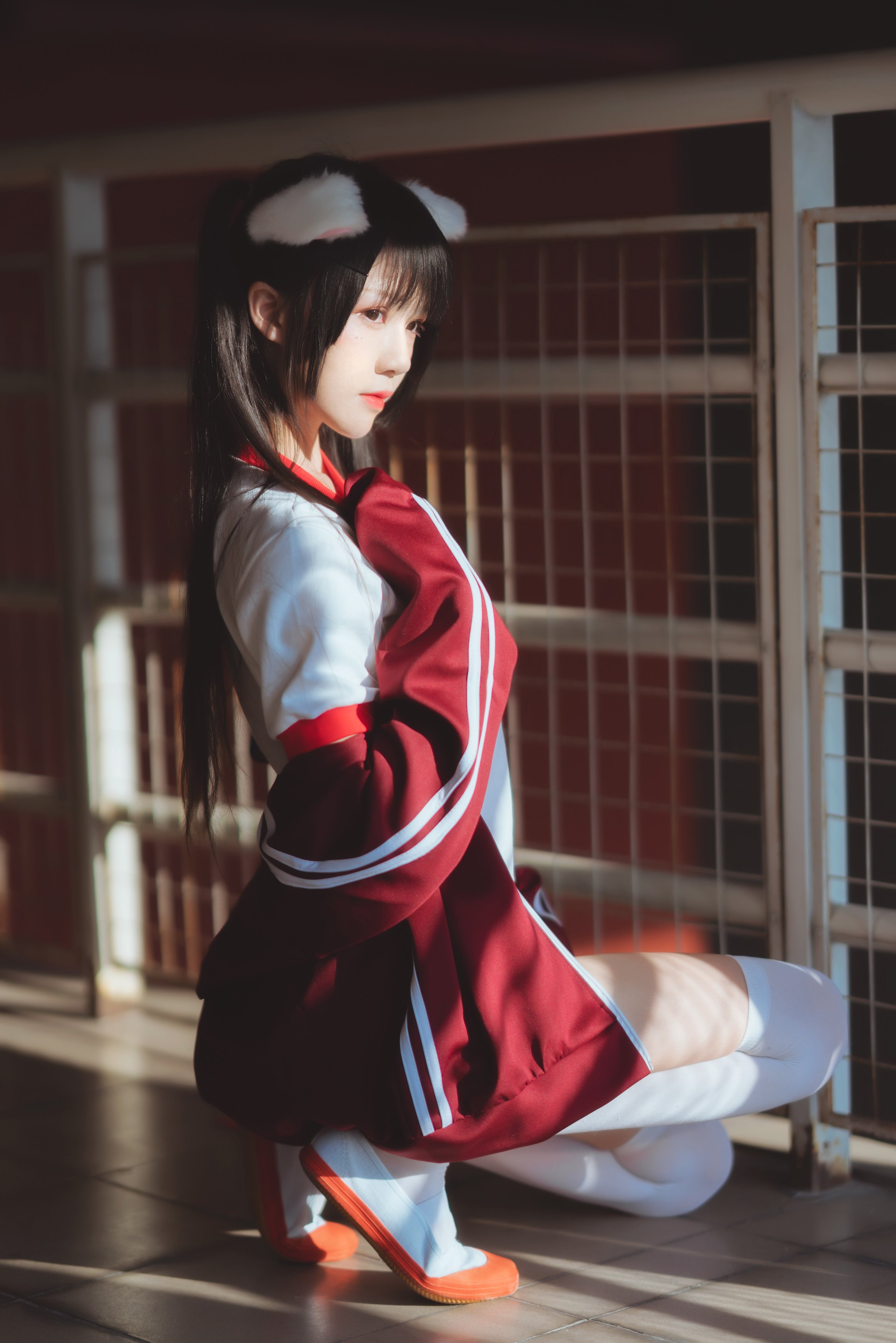 桜桃喵 - 红色体操服