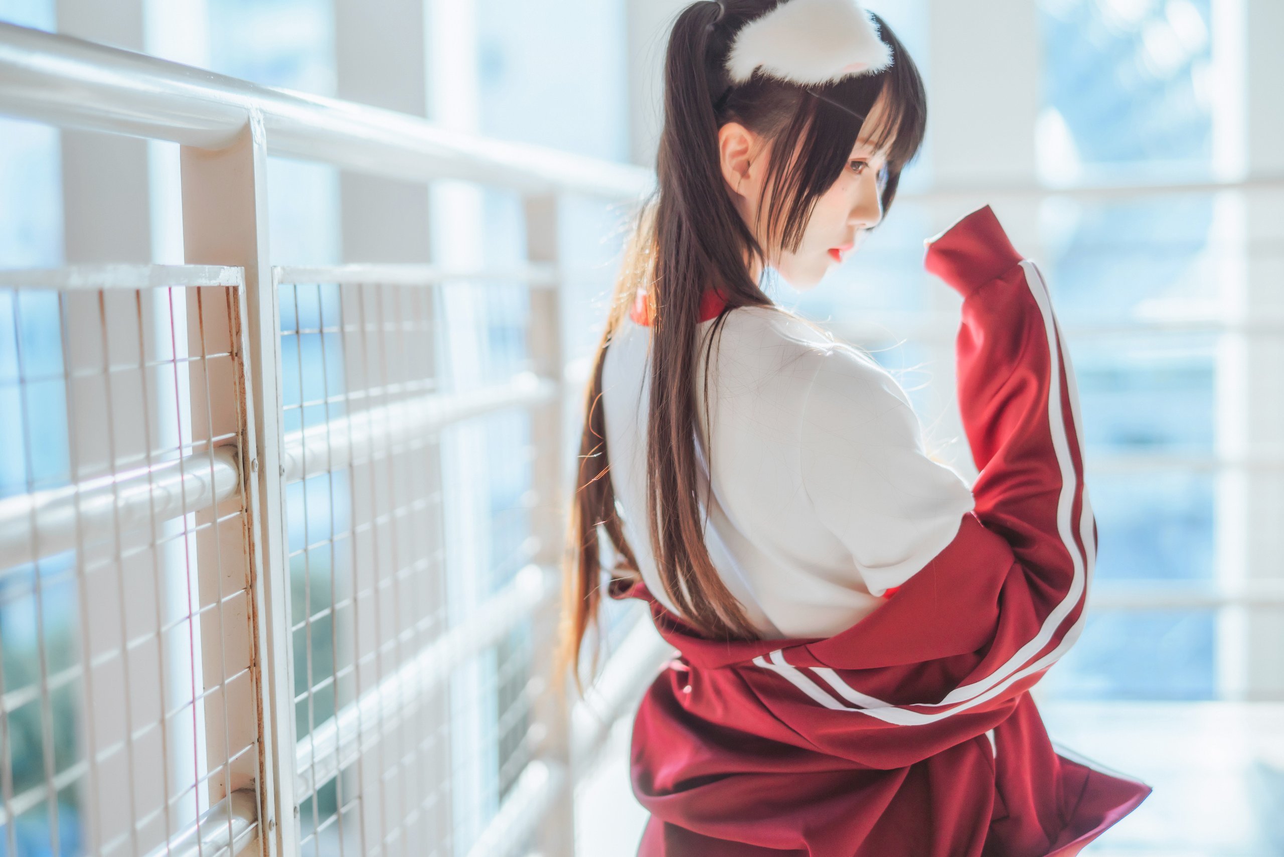 桜桃喵 - 红色体操服