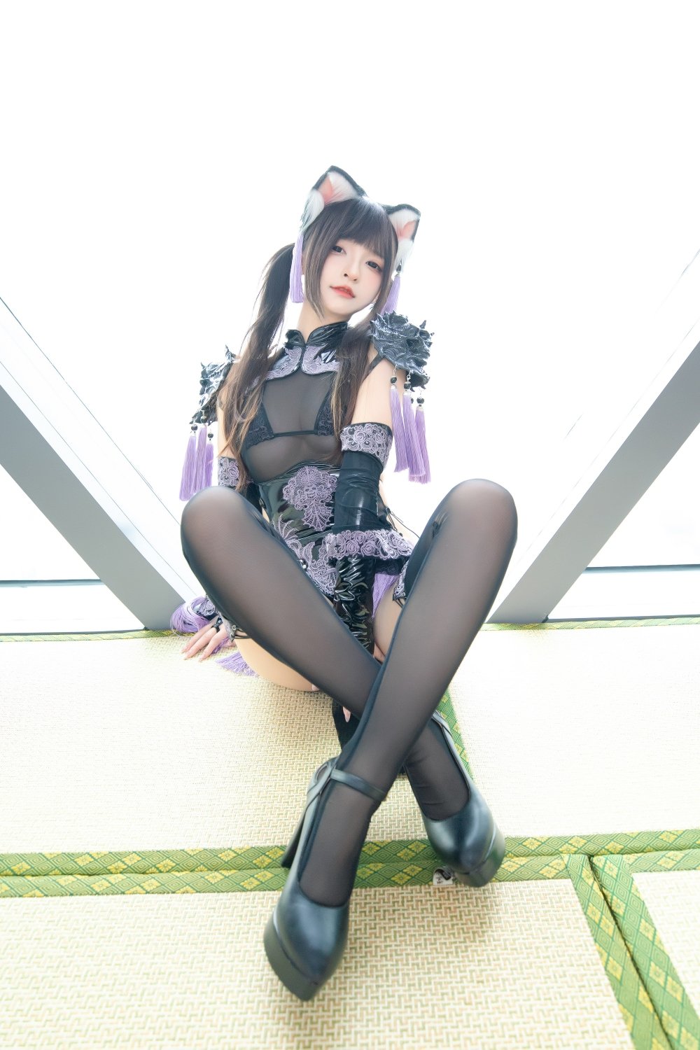 Kagurazaka Mafuyu — Nữ mèo qipao