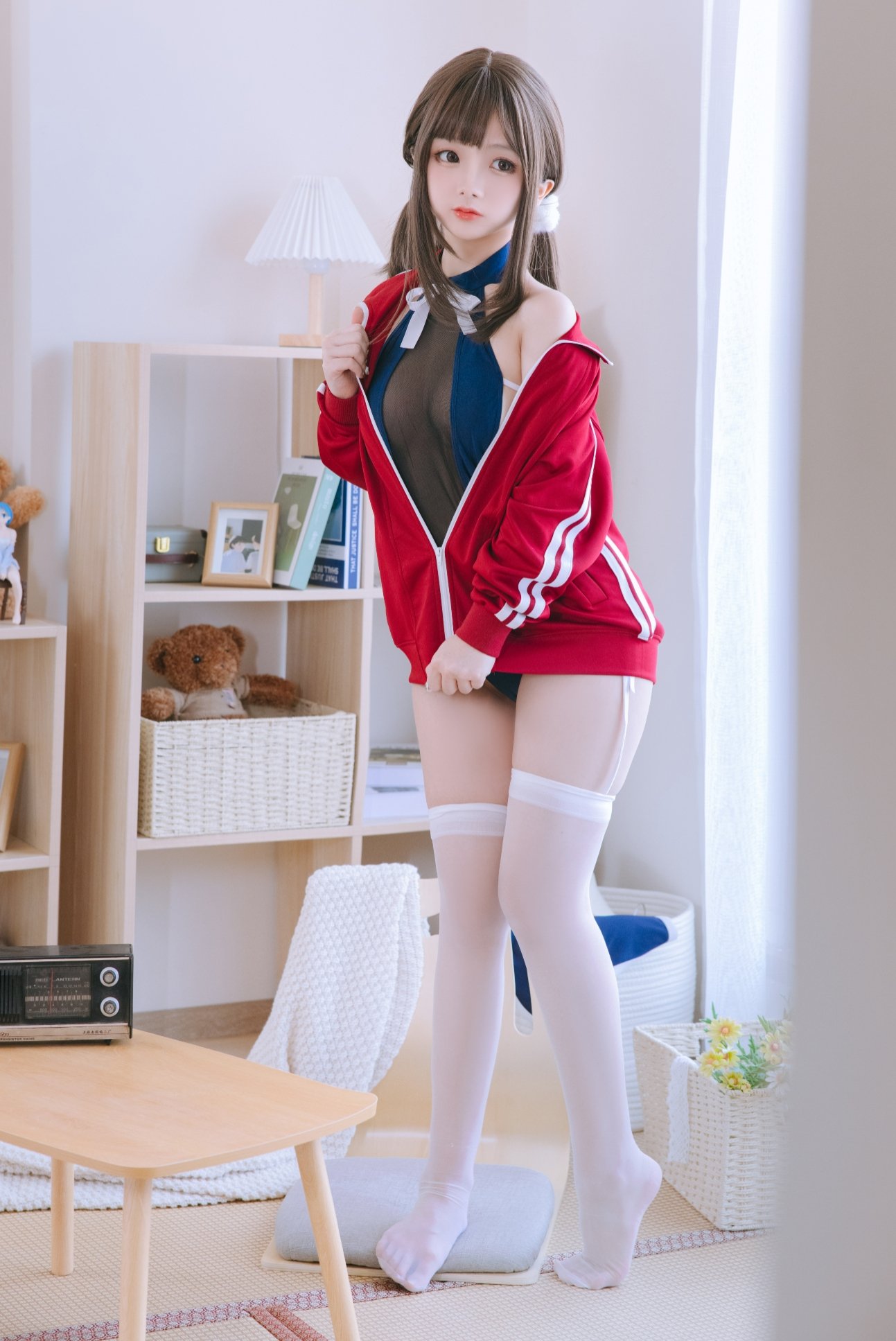 Rina Jiao Vol.055 Vải lưới áo tắm trường học