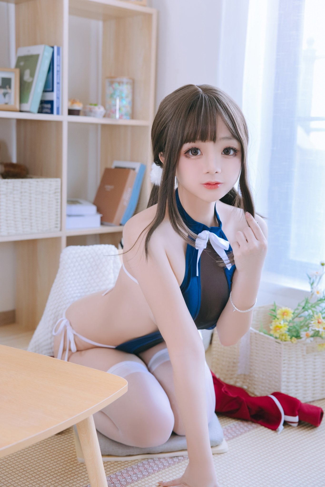 日奈嬌 Vol.055 メッシュスクール水着