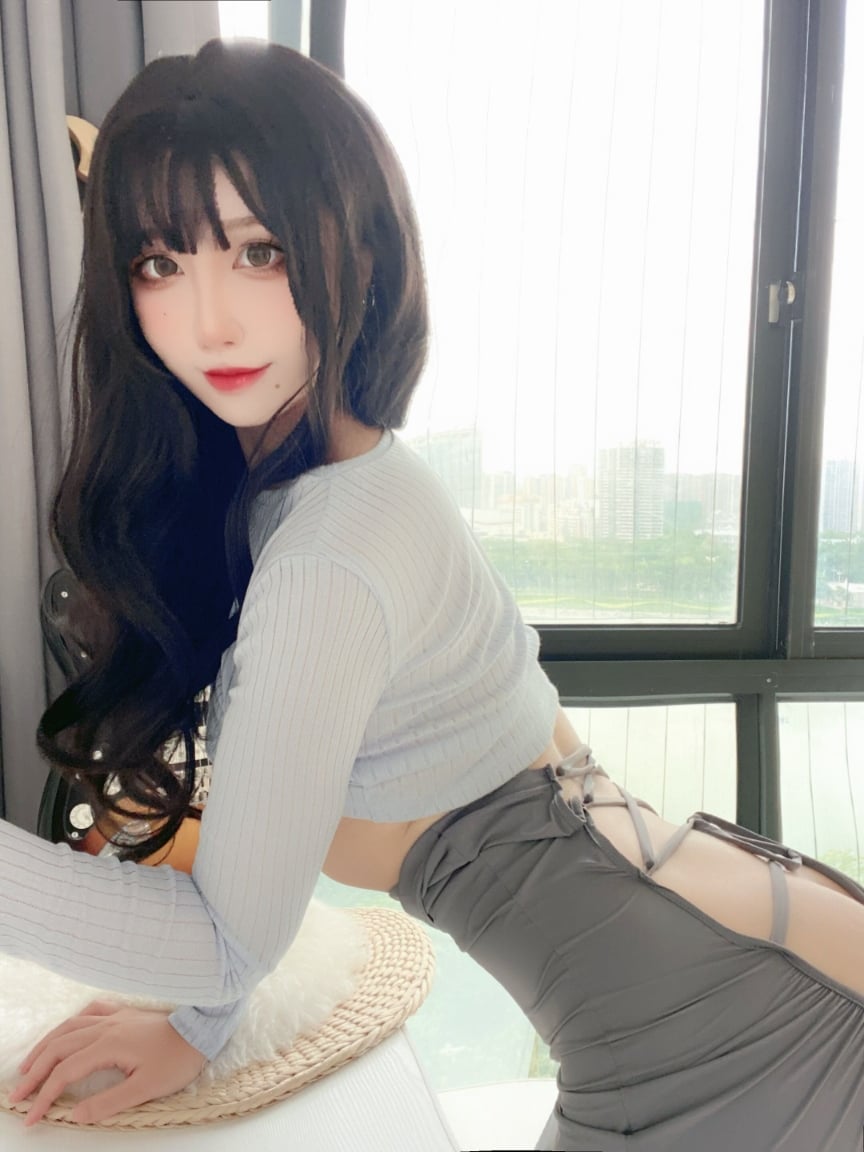 九曲Jean 吉他妹妹包臀裙