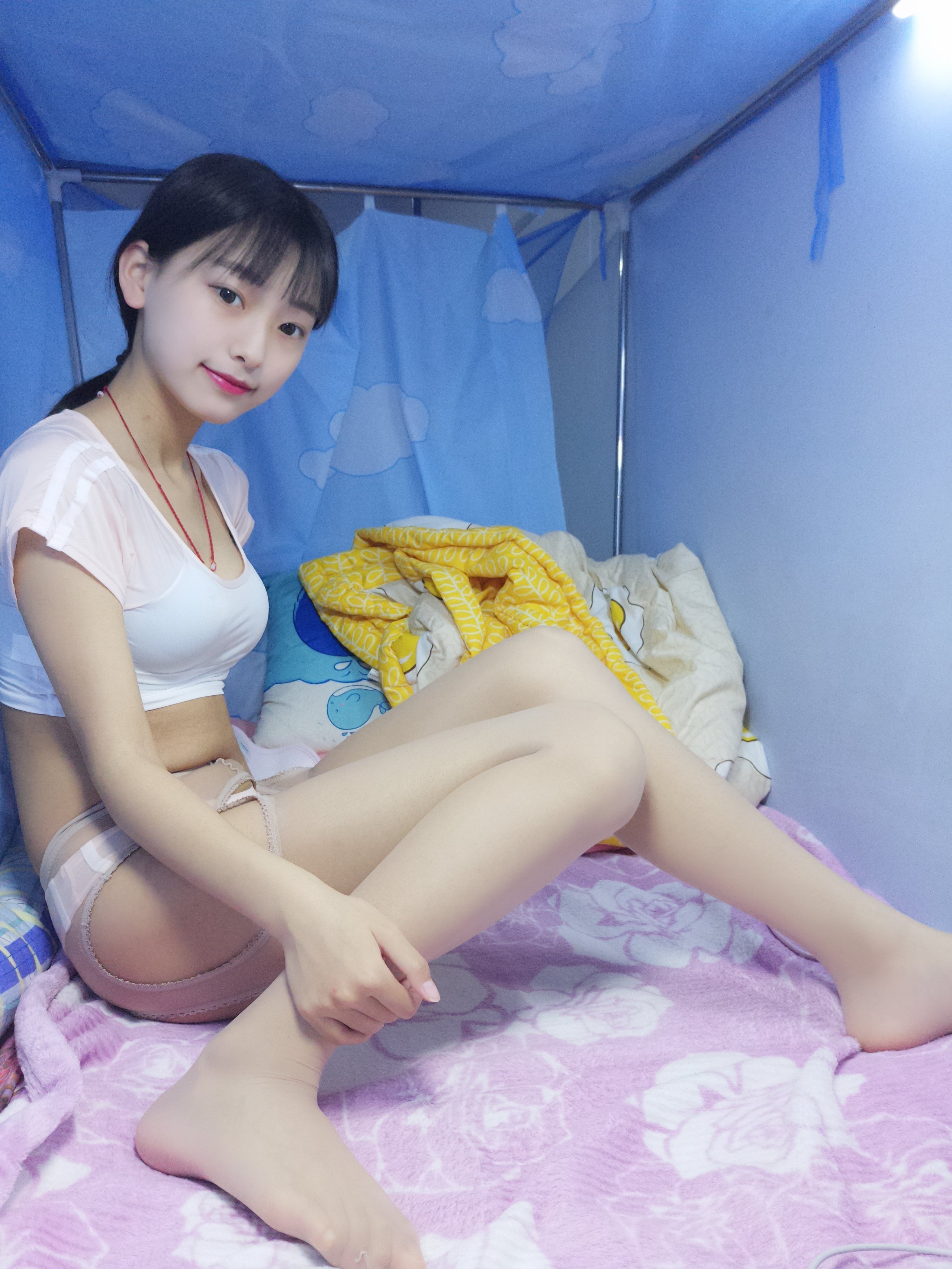 蓓蓓 - 黑白薄丝袜