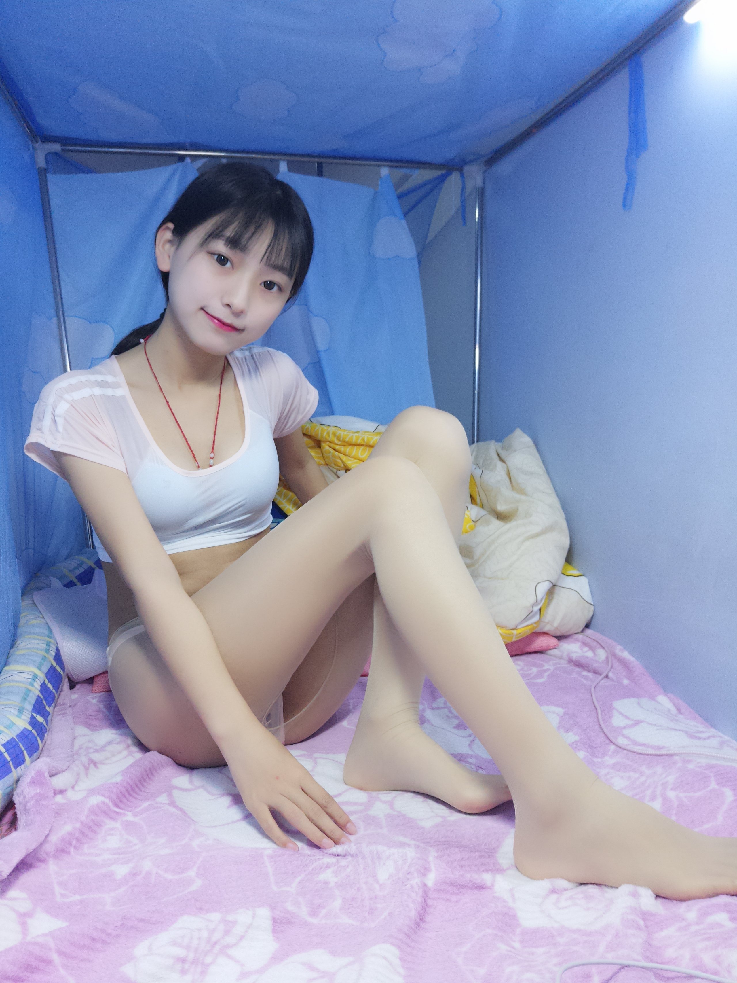 蓓蓓 - 黑白薄丝袜