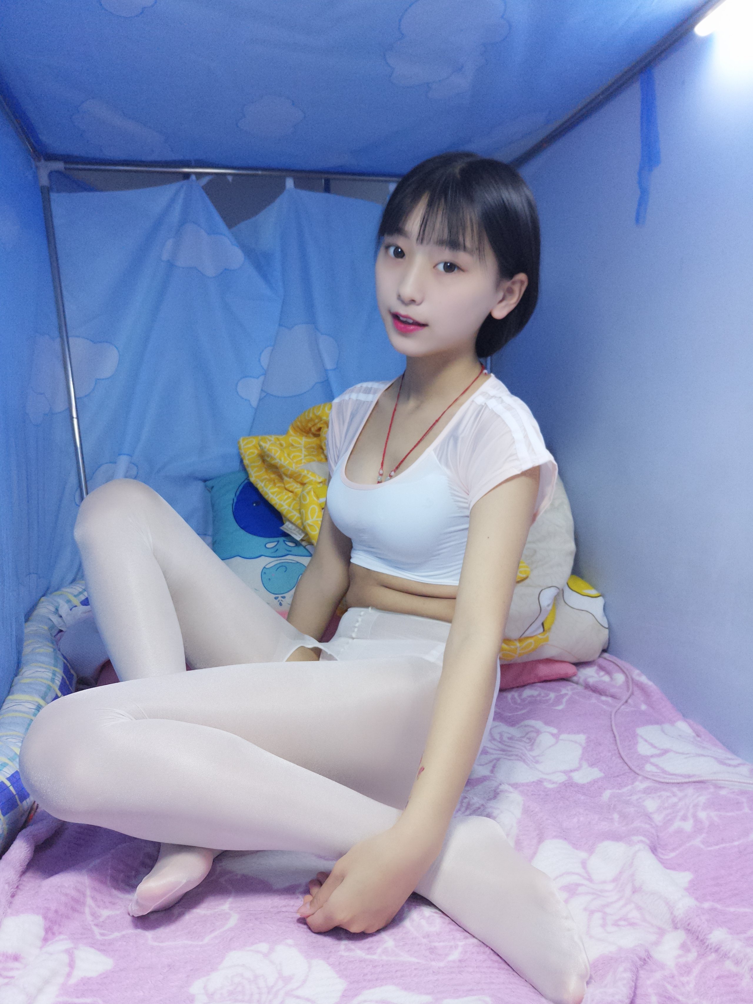 蓓蓓 - 黑白薄丝袜