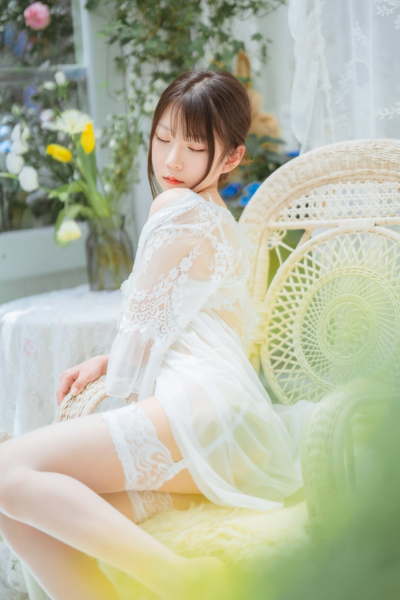香草喵露露 NO.001 玻璃房少女
