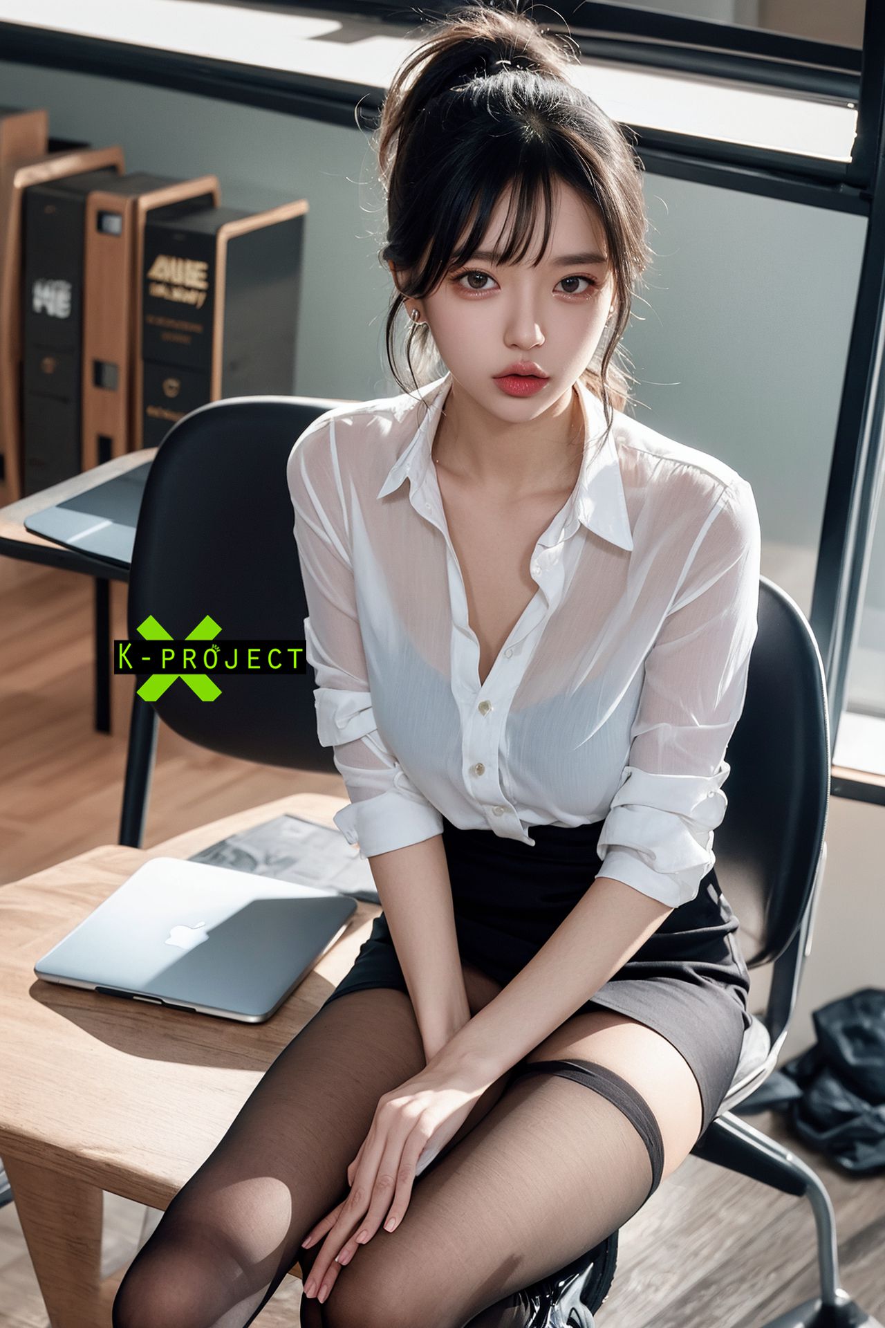 퇴근 후의 회사 미녀 직원