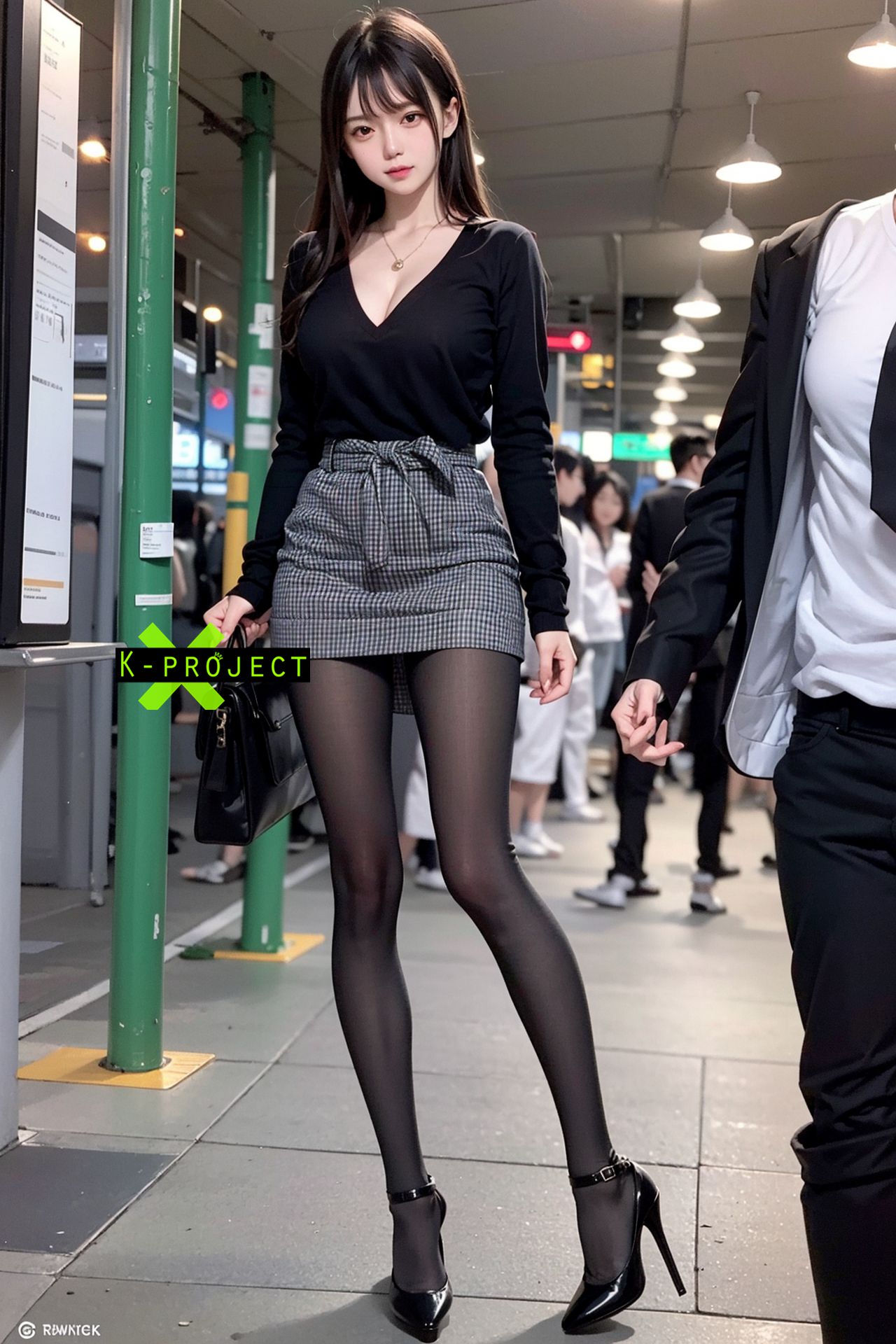퇴근 후의 회사 미녀 직원