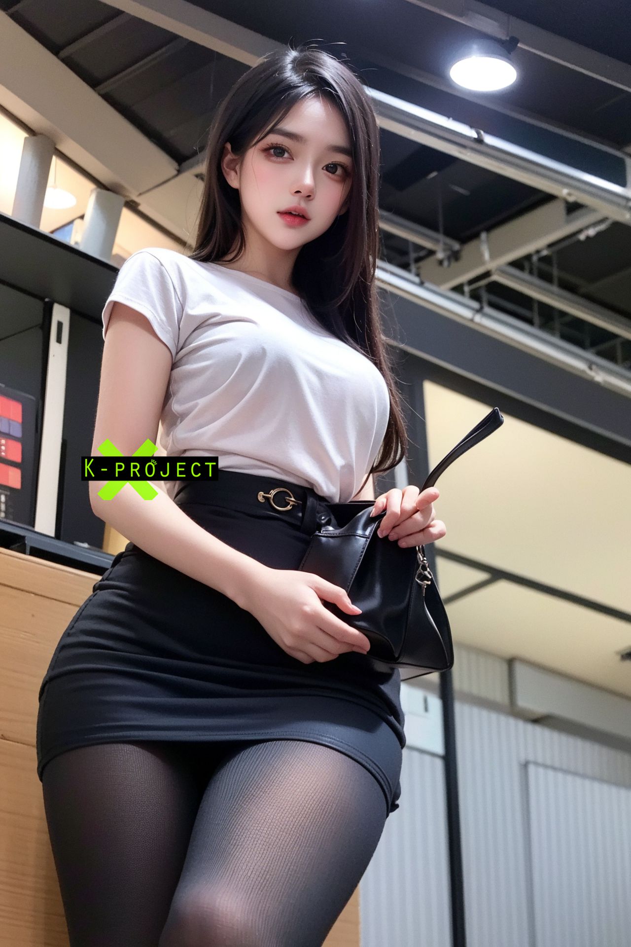 퇴근 후의 회사 미녀 직원