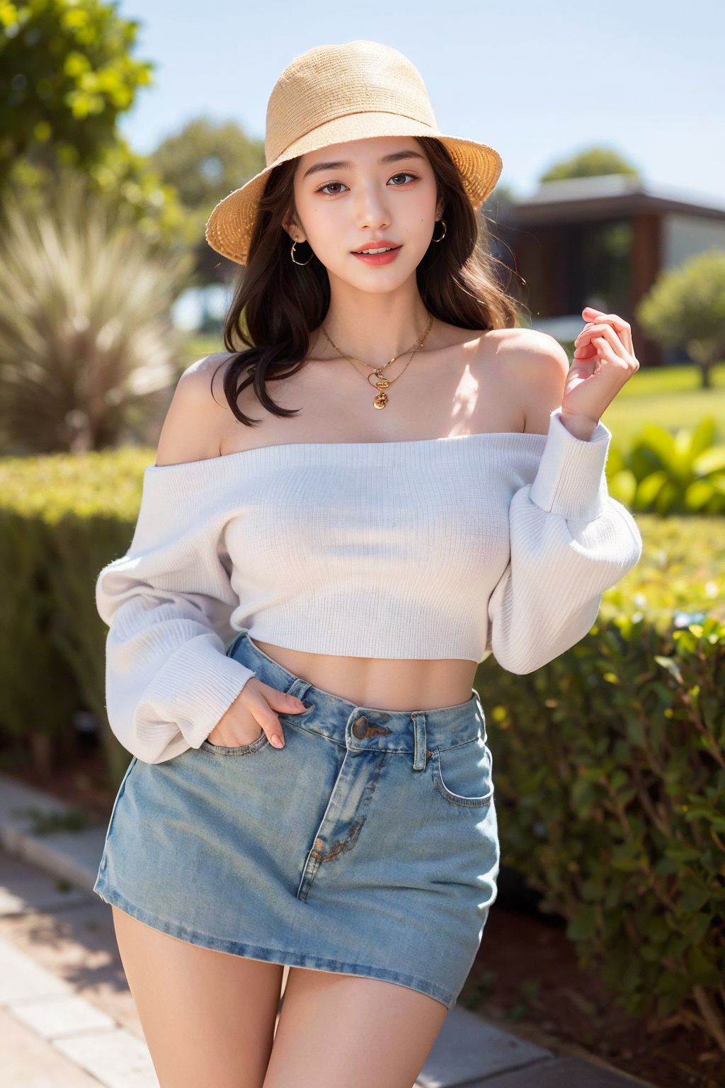 Hình ảnh đẹp cosplay chị gái trưởng thành nhẹ nhàng chụp phố.