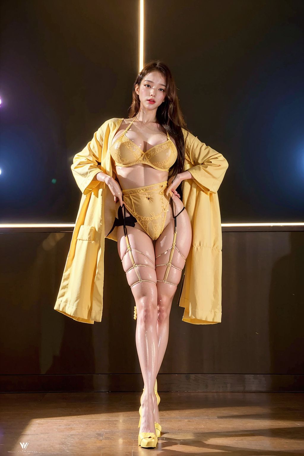 健身美女情趣裝走秀