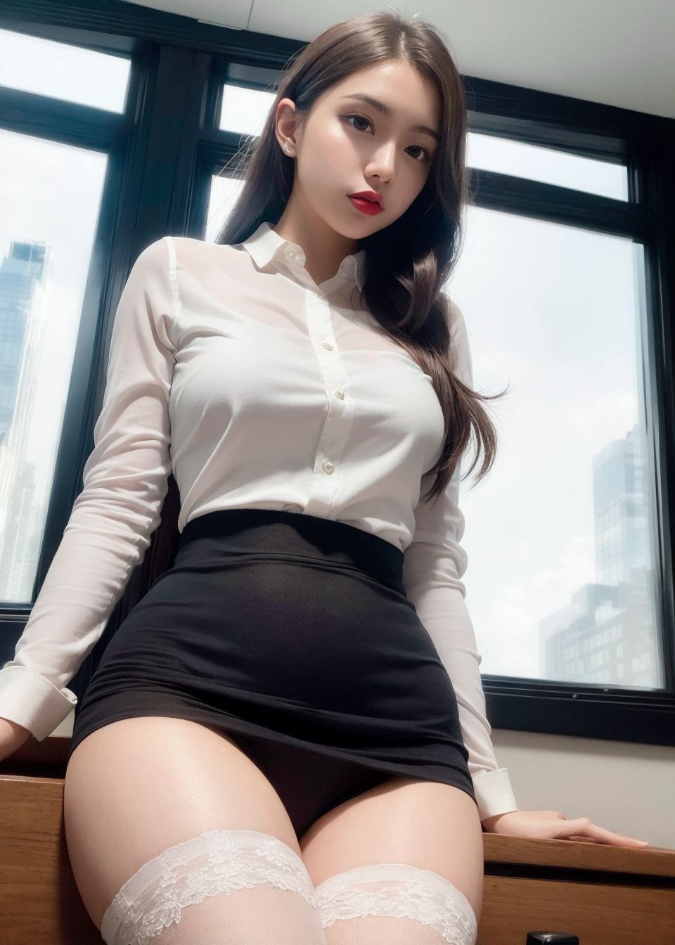 บริษัทใหม่ที่มีถุงน่องดำสาวสวยเป็นเลขานุการ