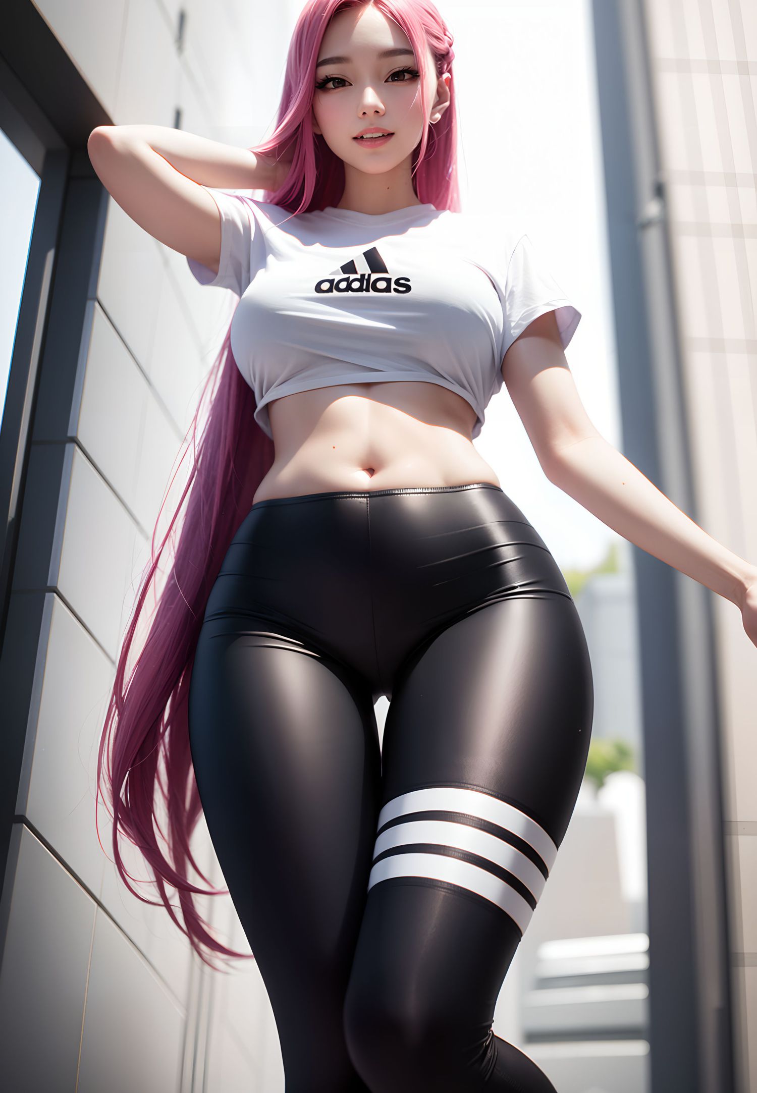 날씨가 정말 좋고 소녀의 옷이 더 좋아요
