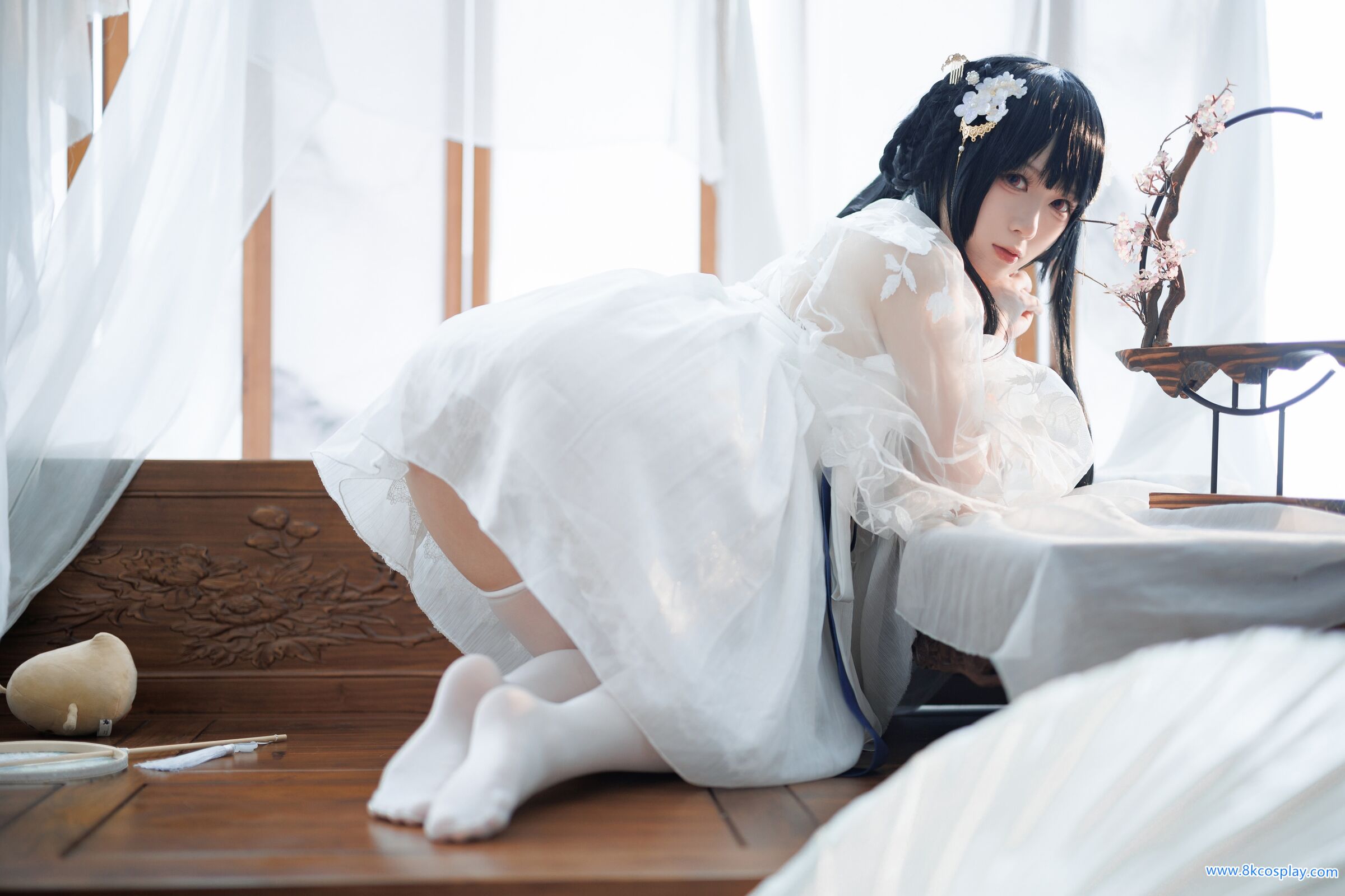 Yingluo Jiang w] Yi Xian's hair like ointment and skin like congealed fat, Azur Lane Yat Sen