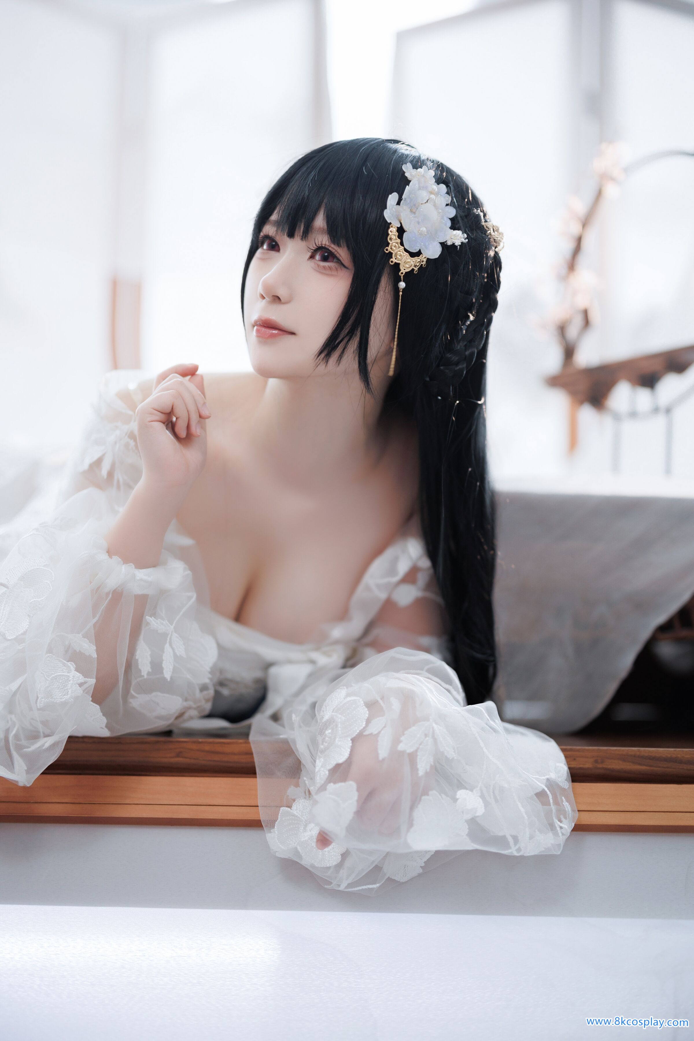 Yingluo Jiang w] Yi Xian's hair like ointment and skin like congealed fat, Azur Lane Yat Sen