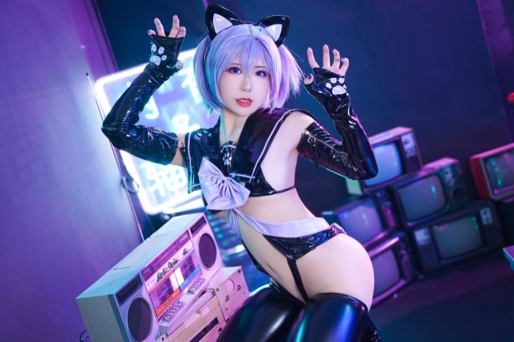 虎森森 NO.009 サイバー猫娘ストッキング版