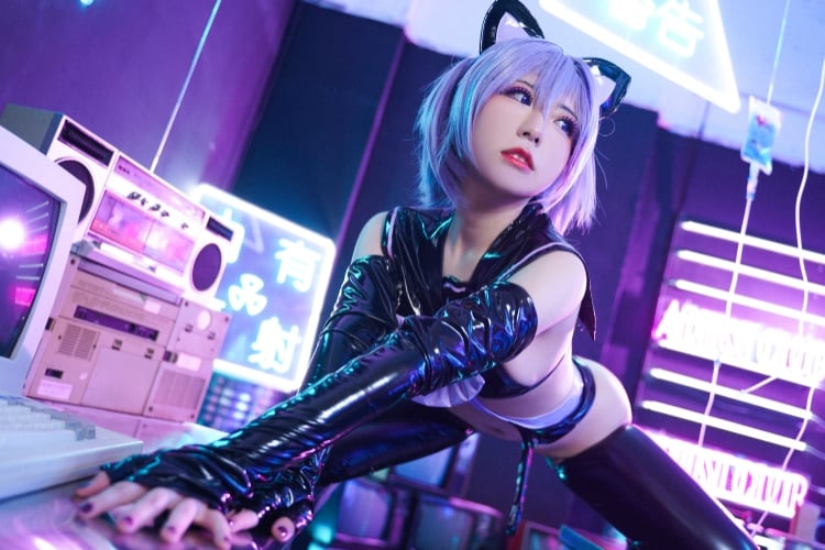虎森森 NO.009 サイバー猫娘ストッキング版