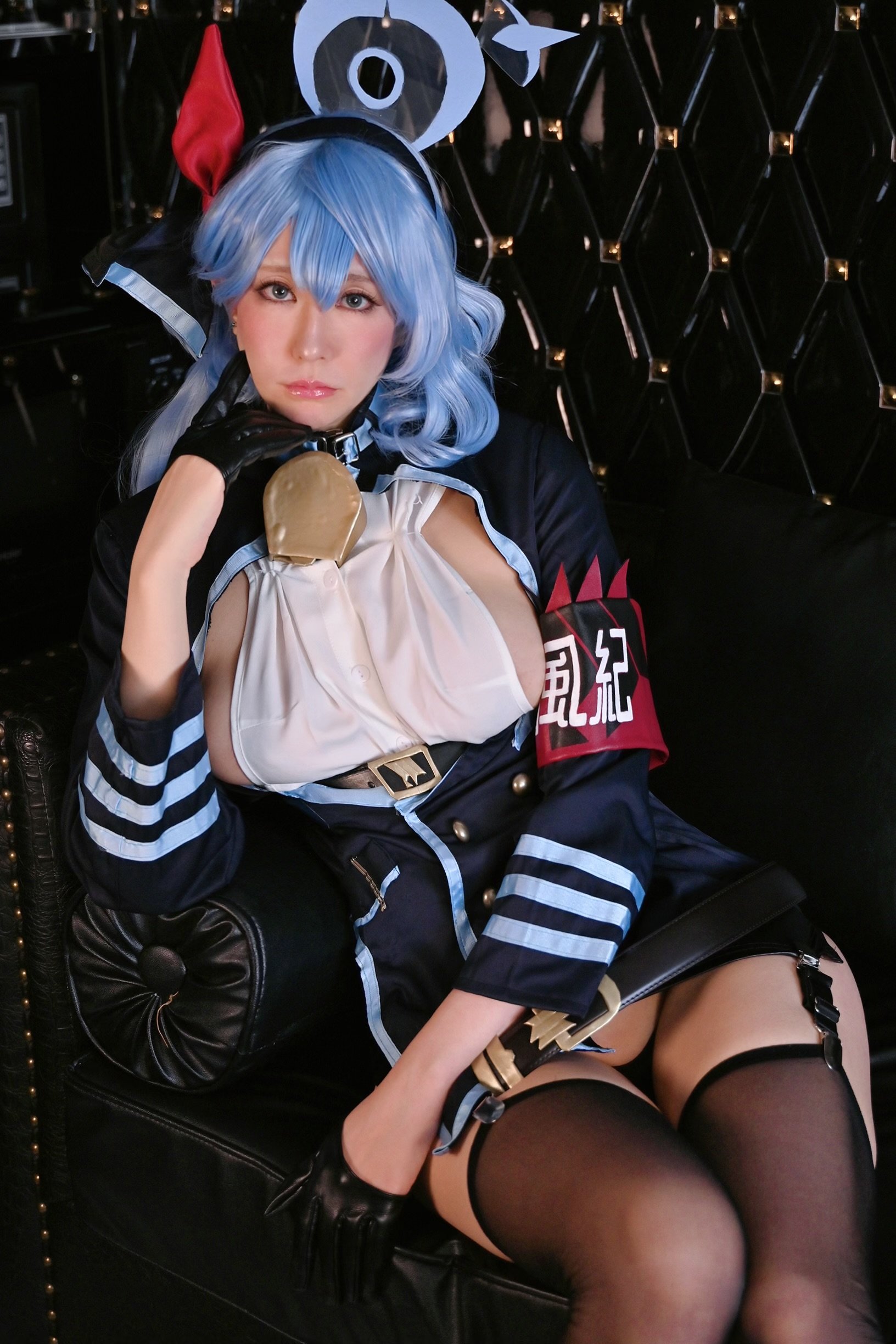 Ringo Mitsuki] Ringo Mitsuki Delusion Section vol.3: With fully exposed armpit and breasts, plump big butt miniskirt, what about morals! Quick pleasure fall of Blue Archive - Amanotsuyu Ako's cosplay (Blue Archive)