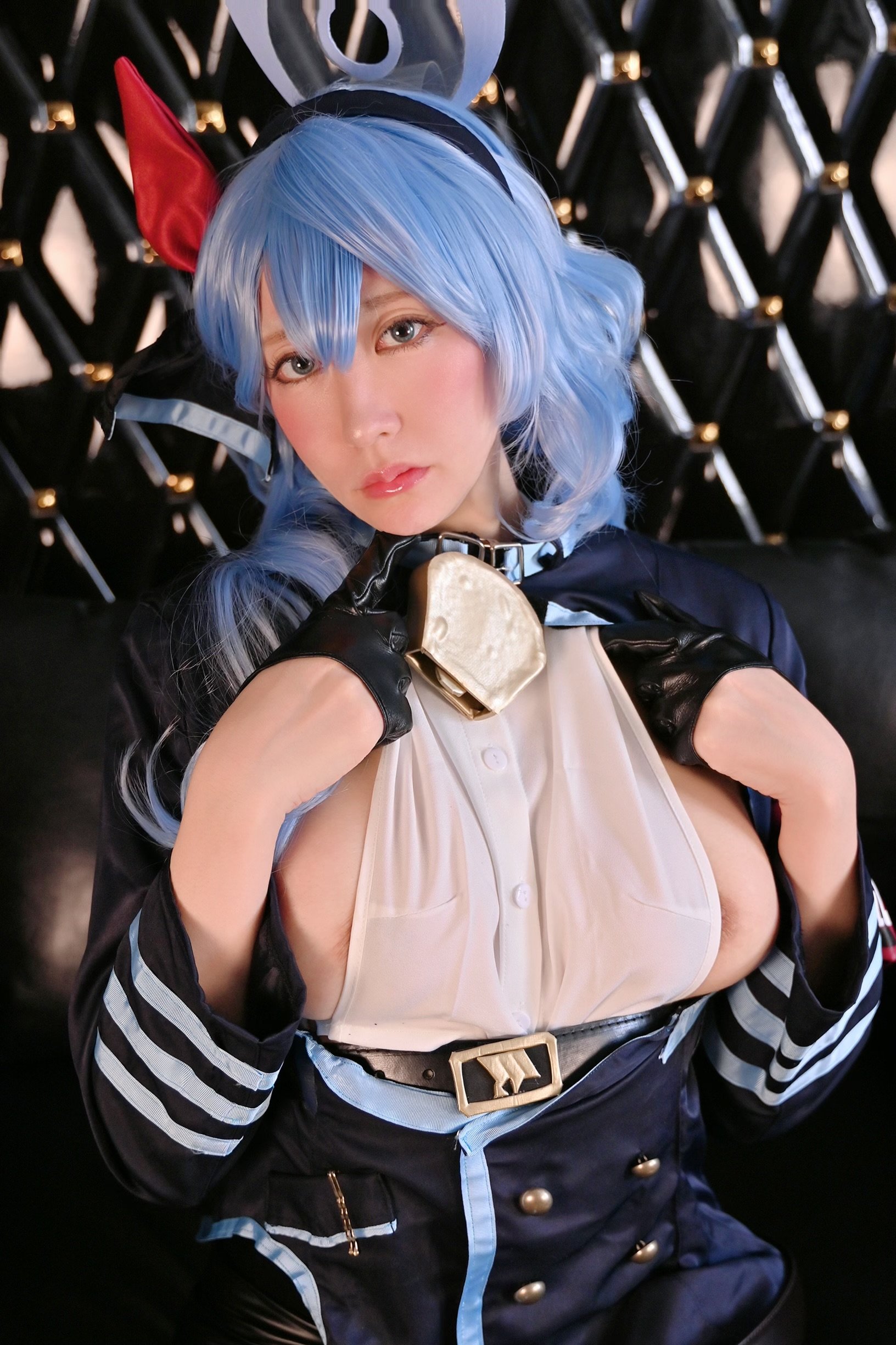Ringo Mitsuki] Ringo Mitsuki Delusion Section vol.3: With fully exposed armpit and breasts, plump big butt miniskirt, what about morals! Quick pleasure fall of Blue Archive - Amanotsuyu Ako's cosplay (Blue Archive)