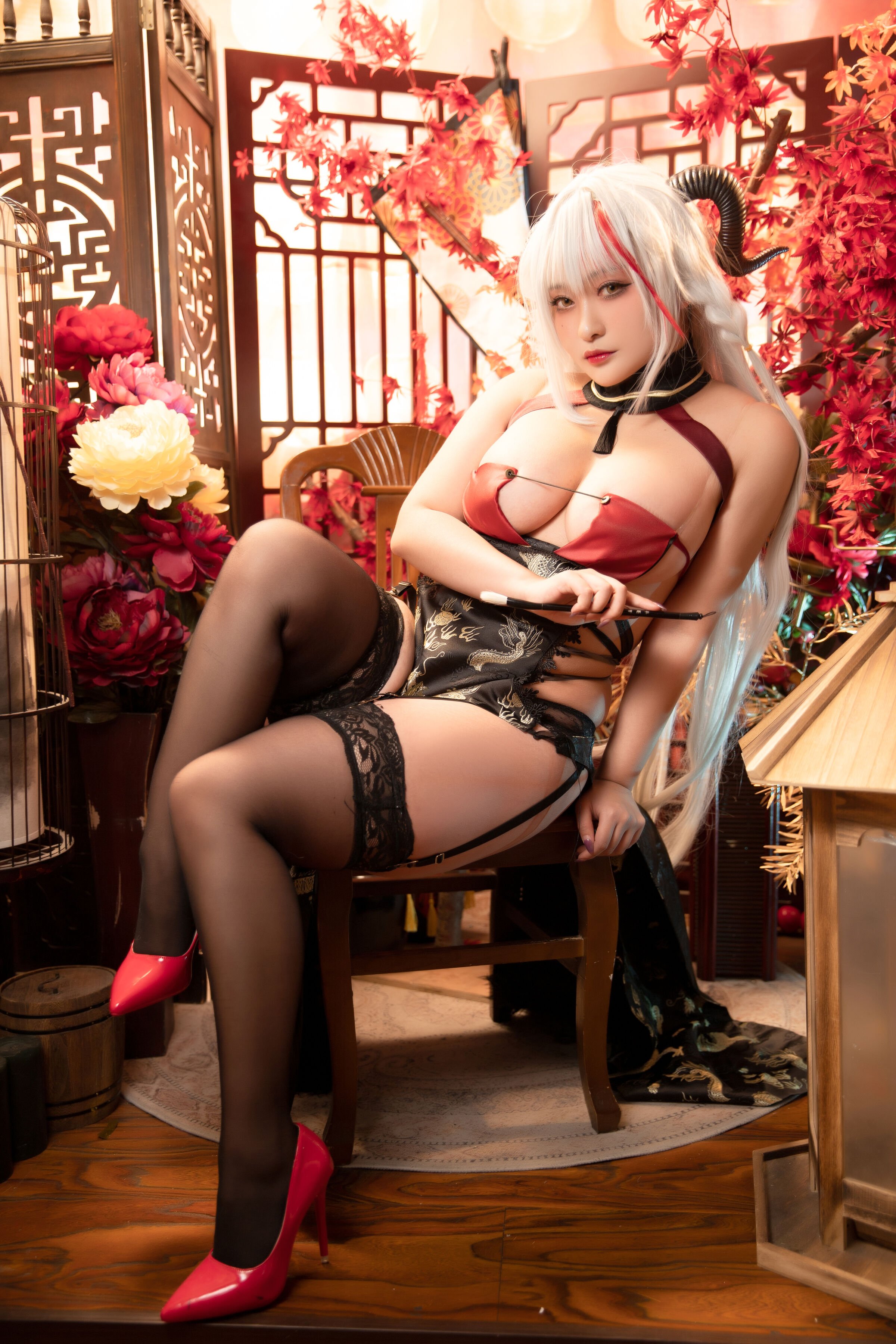 洛璃 belle SAMA - 埃吉尔旗袍 金龙腾祥云